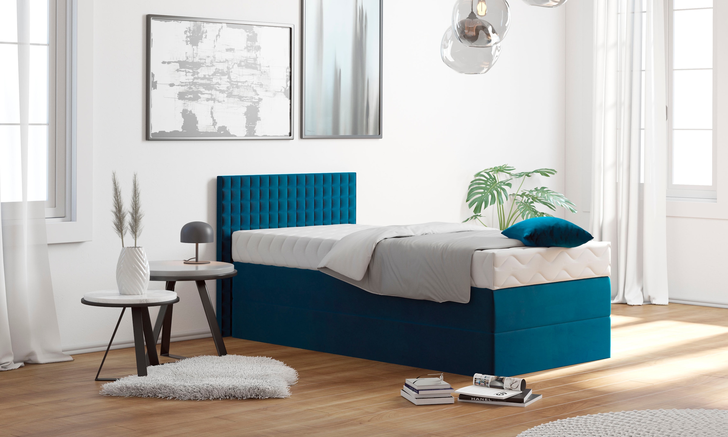 Westfalia Schlafkomfort Boxspringbett mit Knöpfen in Kristalloptik, wahlwei günstig online kaufen