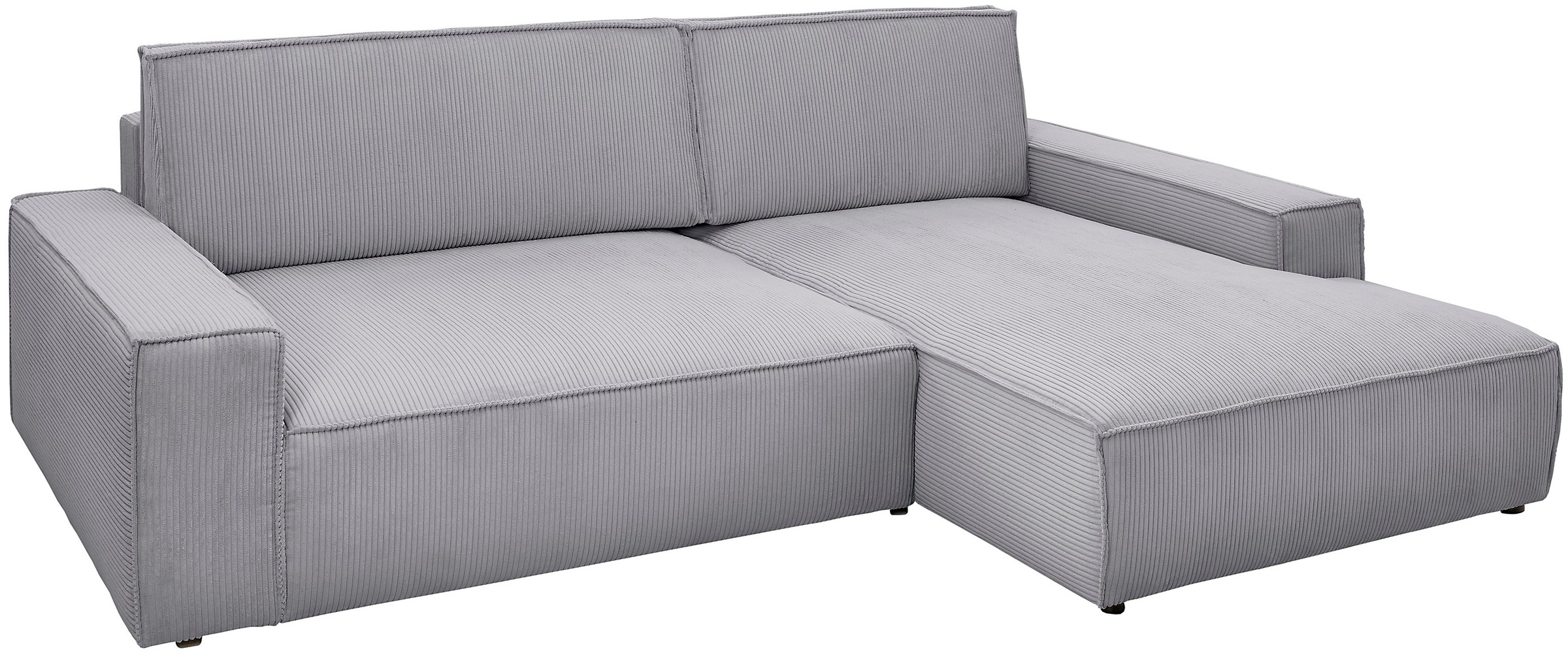 Home affaire Ecksofa »NEU: SHERWOODL XXL 284, Big-Sofa L-Form, tiefe Sitzfläche 95 cm, Cord,«, Leinenoptik, Recamiere rechts/links, auch als Schlafsofa stellbar