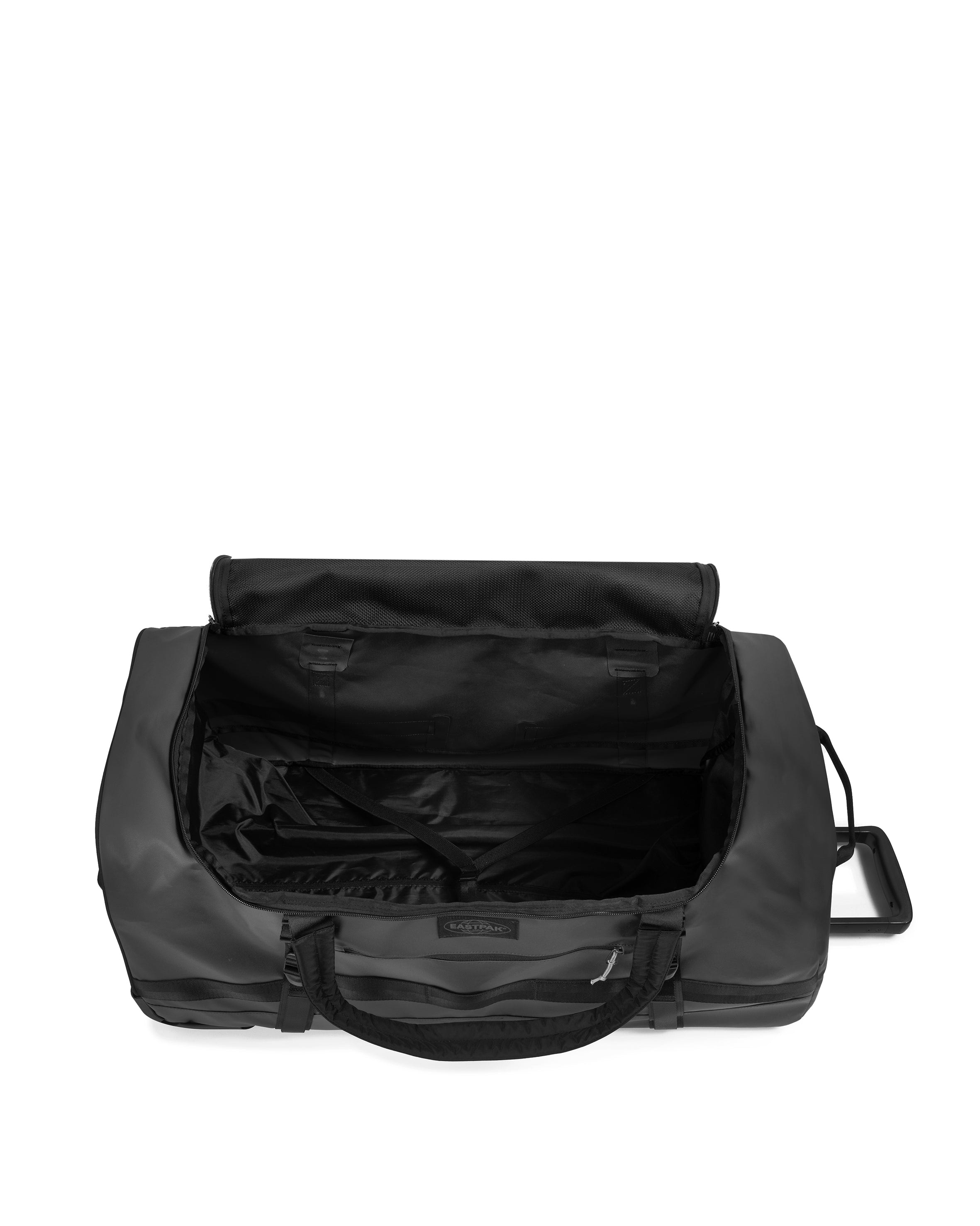 Eastpak Weichgepäck-Trolley »DUFFEL PACK WHEEL M TARP BLACK2« 60 l 2 Rollen Reisetasche mit Rollen Weichgepäck Koffer Aufgabegepäck