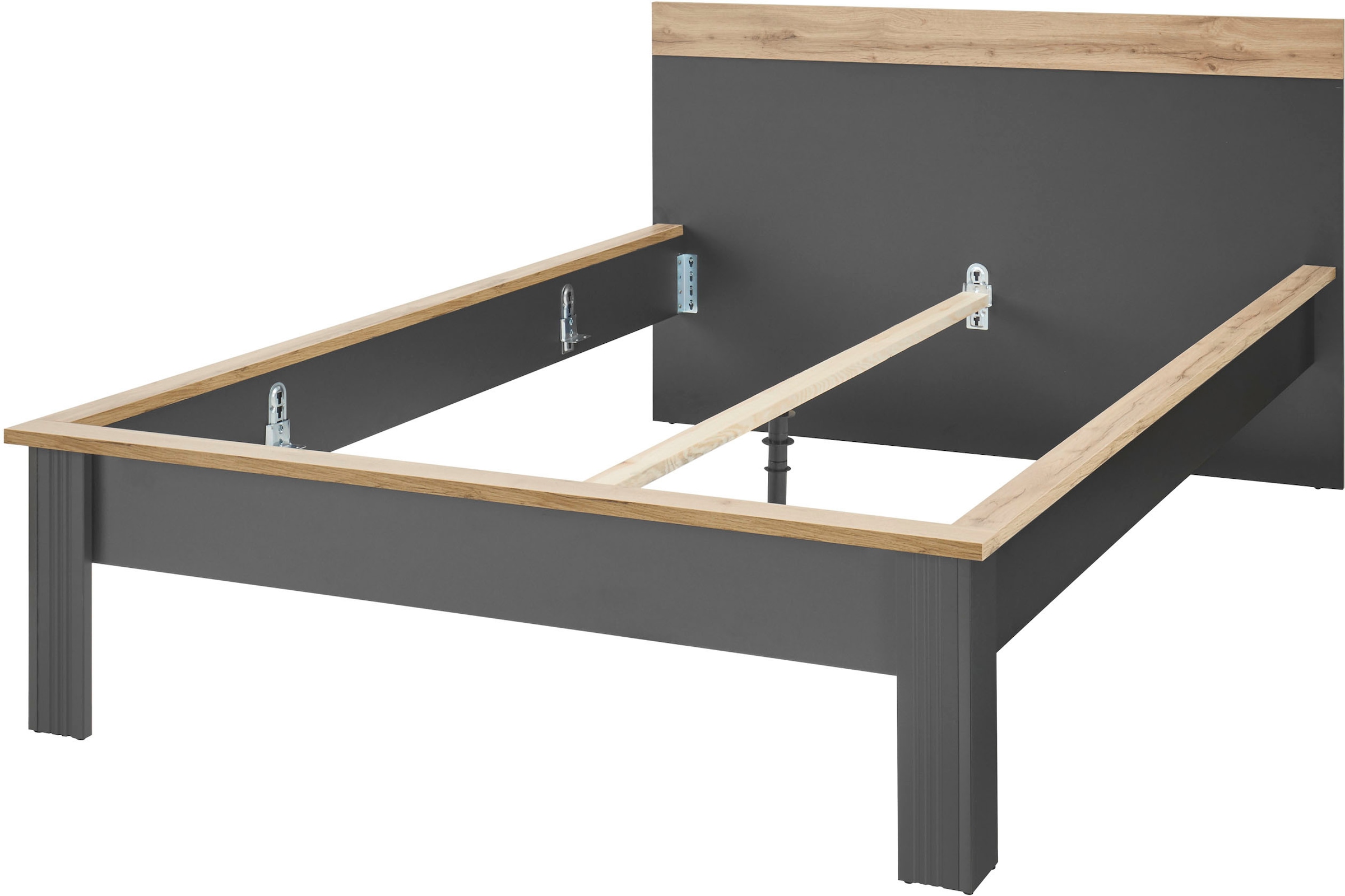 OTTO home Schlafzimmer-Set »Westminster« beinhaltet 1 Bett, Kleiderschrank 2-türig und 1 Nachtkommode