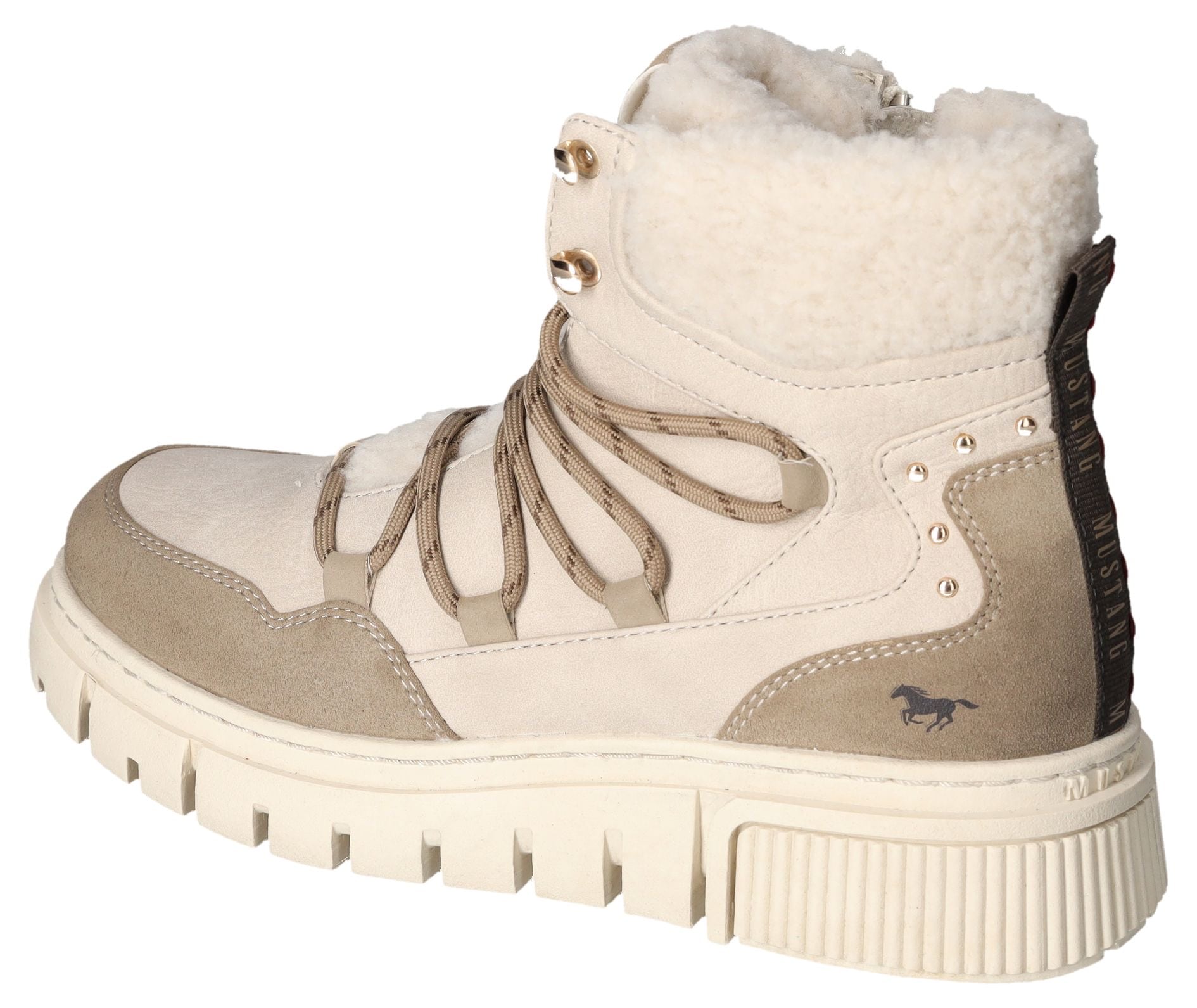 Mustang Shoes Winterboots, Schnürboots, Snowboots mit praktischem Innenreißverschluss
