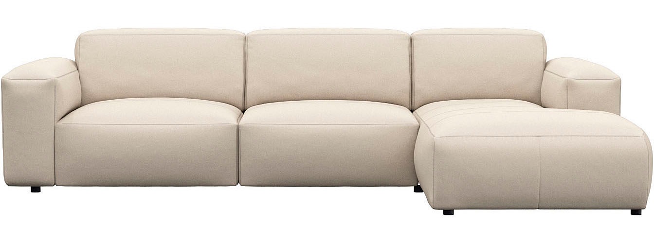 FLEXLUX Ecksofa »Lucera bequem und komfortabel durch hochwertigen Sitzaufba günstig online kaufen