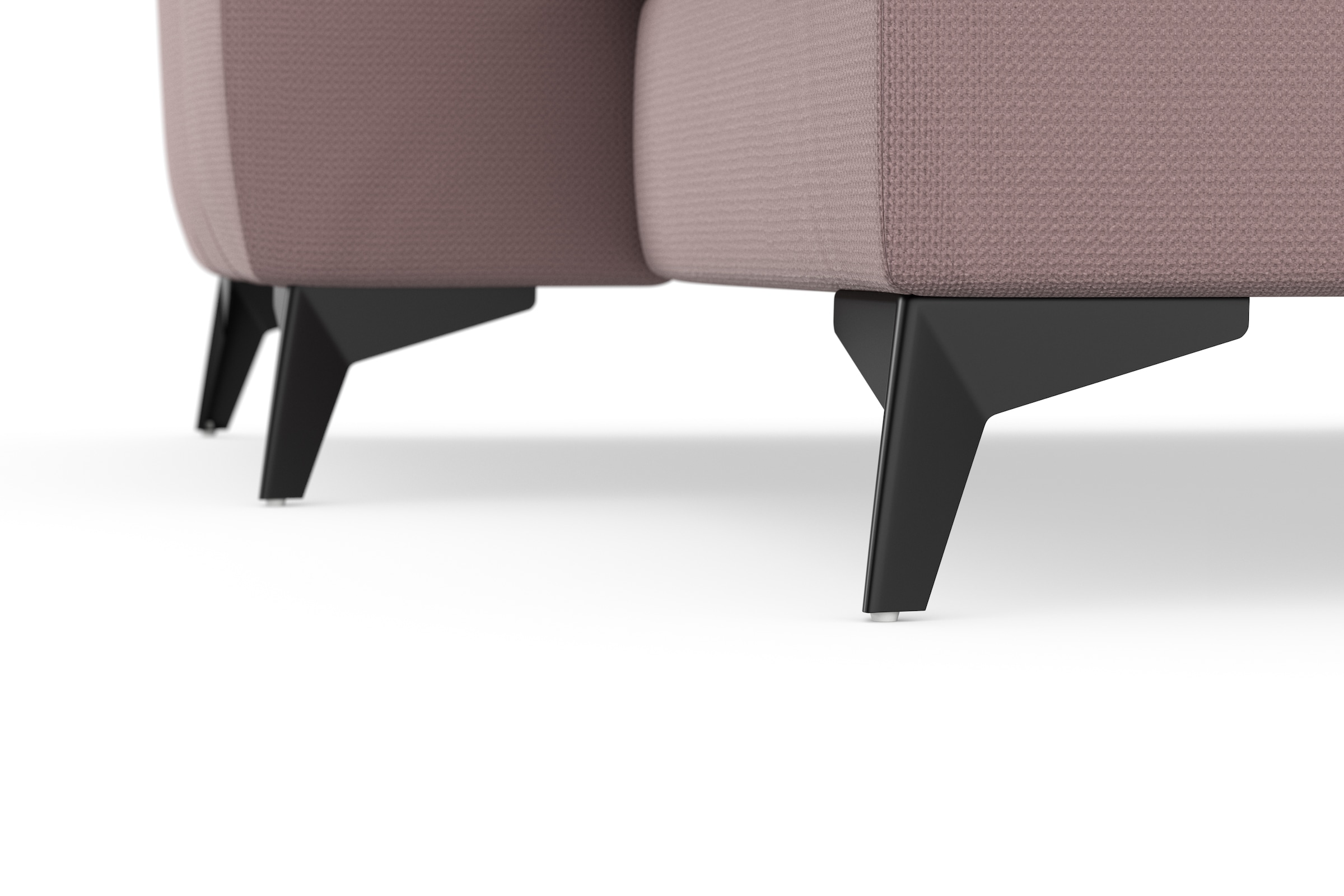 sit&more Wohnlandschaft »Sinatra U-Form«, optional mit Kopfteilverstellung und Armteilfunktion, Metallfüße
