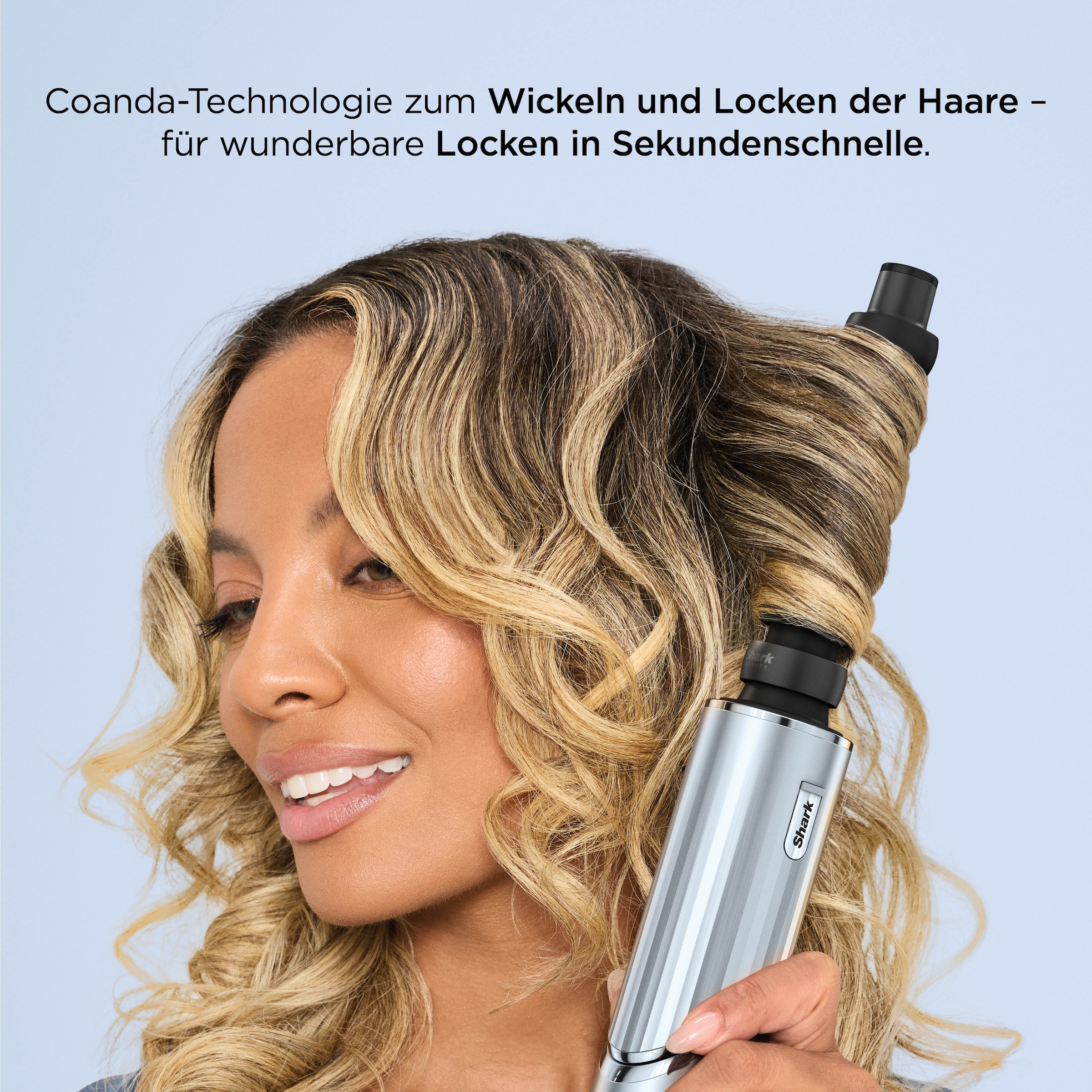 Shark Multihaarstyler »Shark FlexStyle Haarstyler und -trockner Glacial
Blue [HD476WHEU]« 6 Aufsätze Perfekt für jeden Haartyp