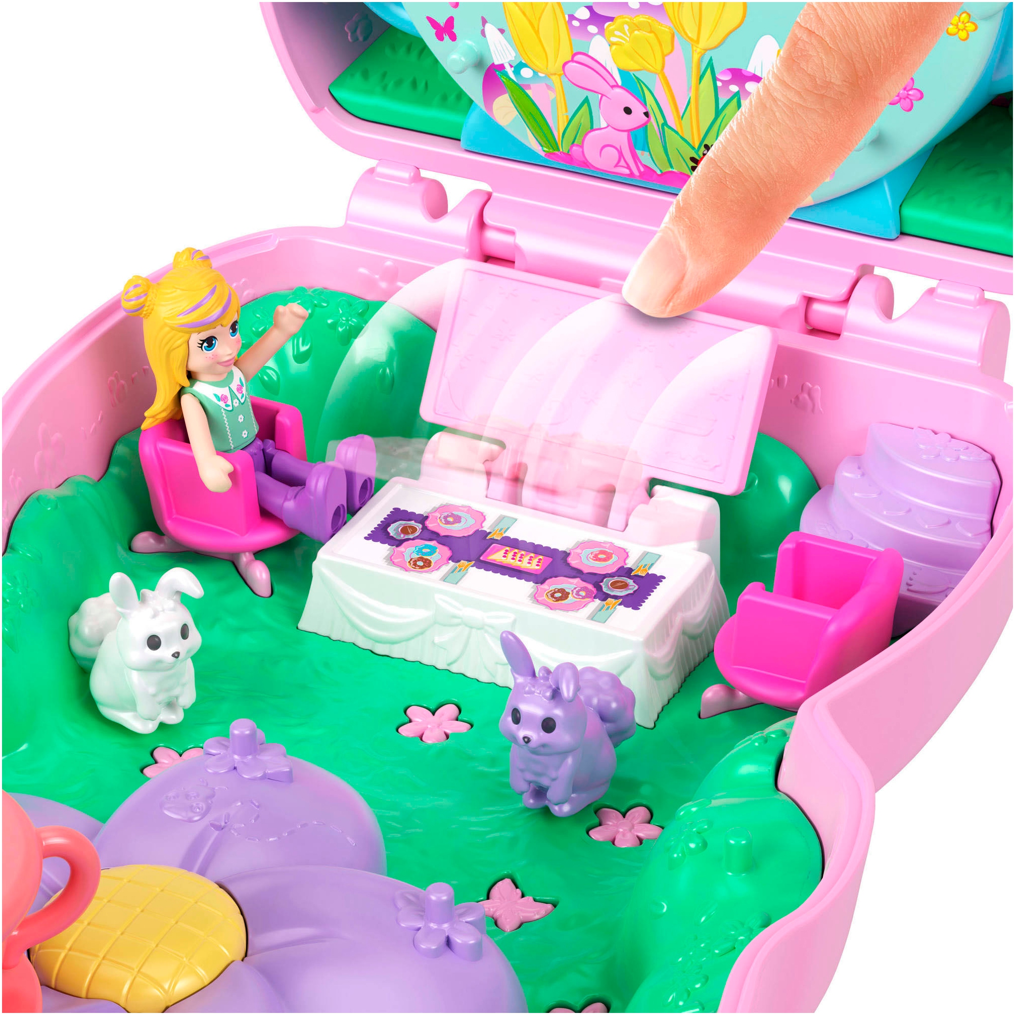 Polly Pocket Spielwelt »Teeparty-Häschen-Schatulle«
