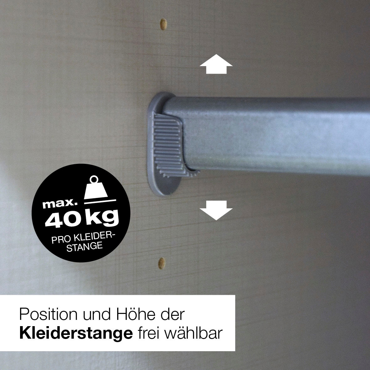 Wimex Schwebetürenschrank »Texel in den Breiten 135cm & 180cm erhältlich, inkl. Spiegel« mit Metallgriffen