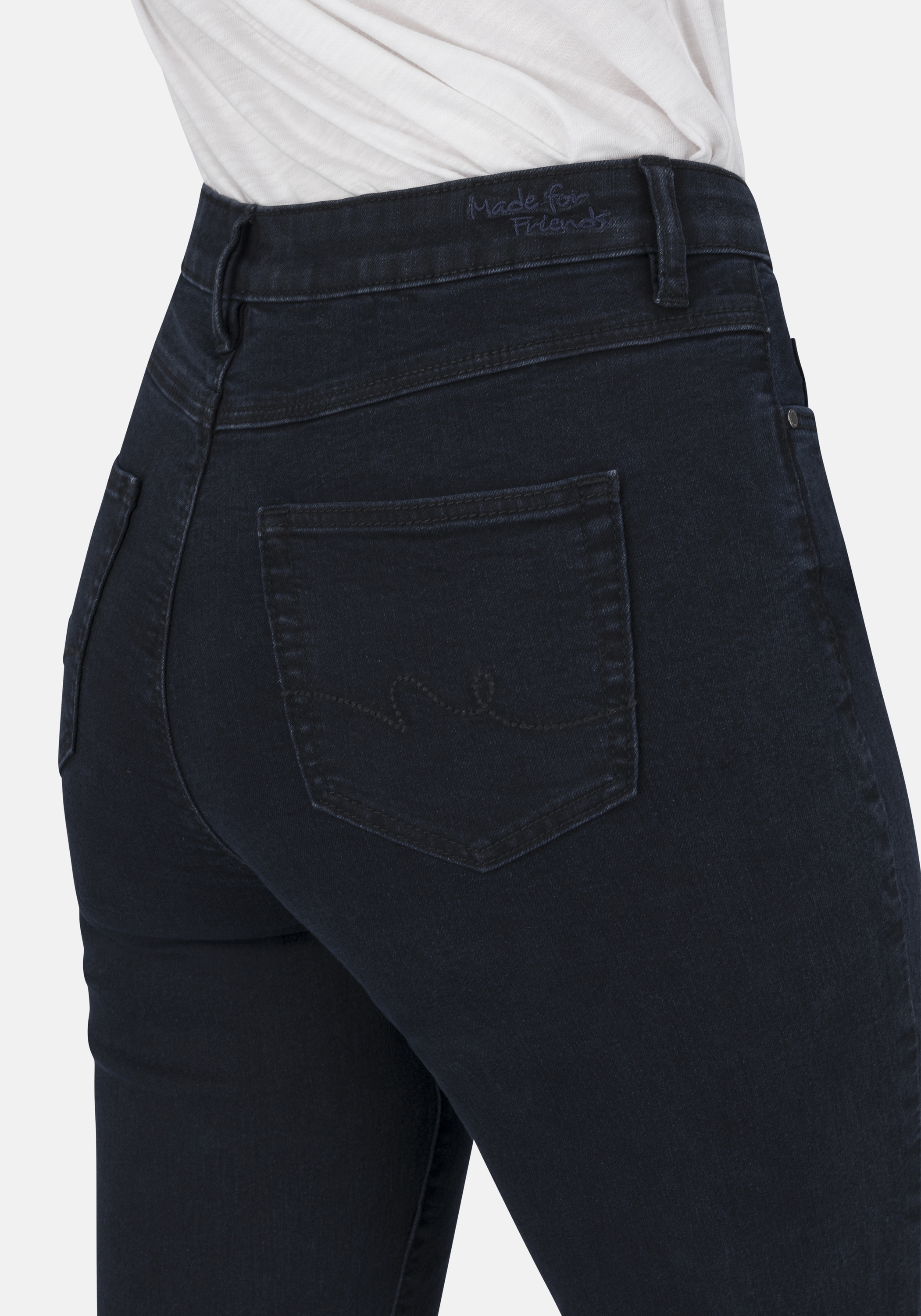 STOOKER WOMEN 5-Pocket-Jeans »Nizza Denim Basic Tapered Fit« Tapered Fit Casual Clean Wash Denim Jeans für Damen