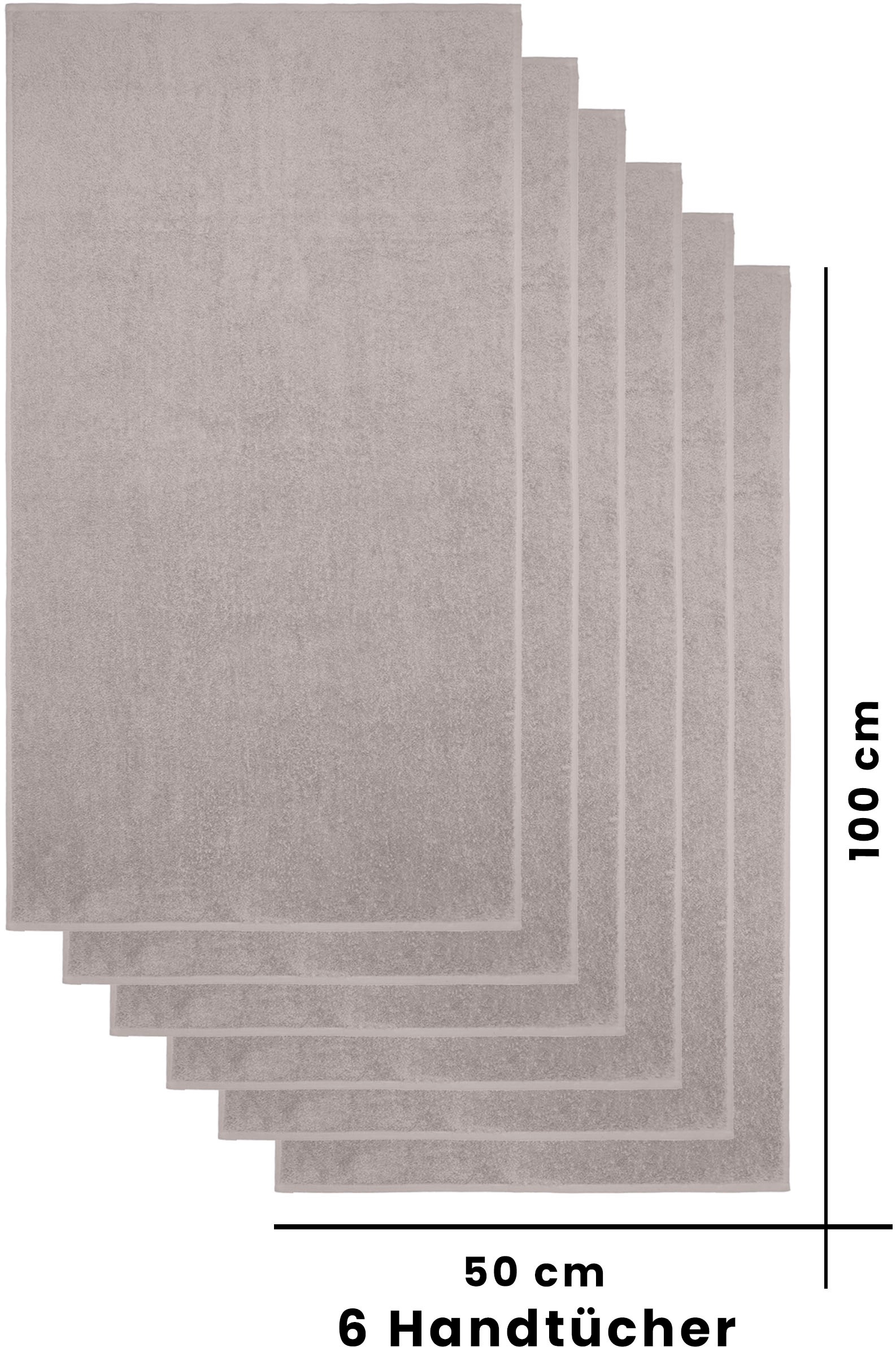my home Handtücher »Handtuch Merida, 6 Handtücher (50x100cm)«, (Set, 6 St., günstig online kaufen