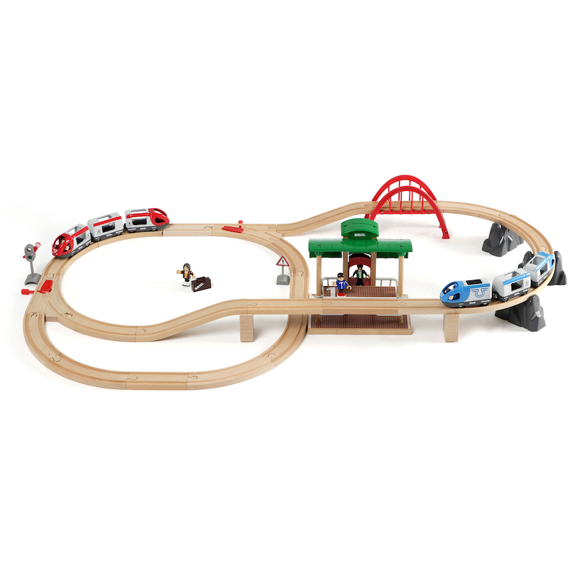 BRIO Spielzeug-Eisenbahn »WORLD, Großes Bahn Reisezug Set« Made in Europe, FSC - schützt Wald natur