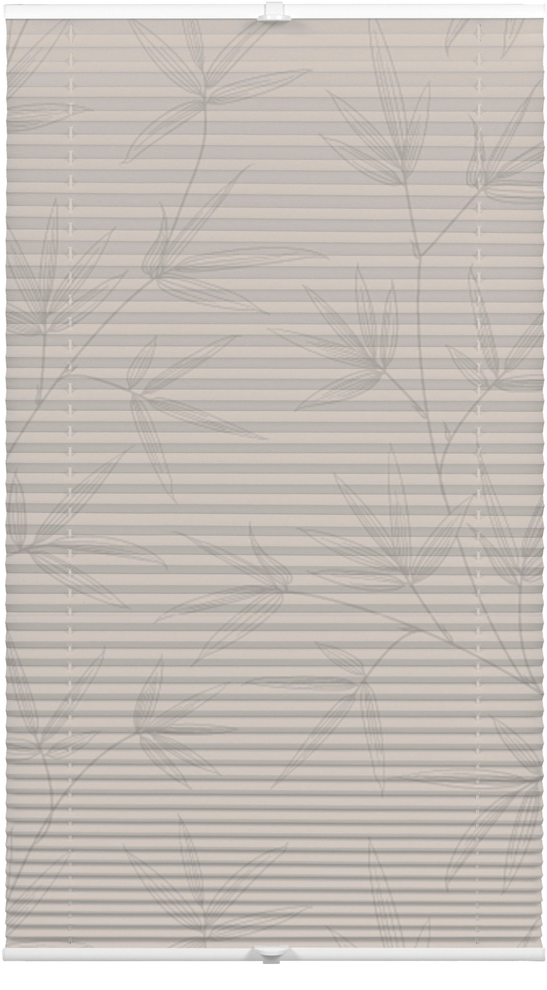 OTTO home Plissee »Dekor Bamboo Moonbeam grau« blickdicht ohne Bohren versp günstig online kaufen