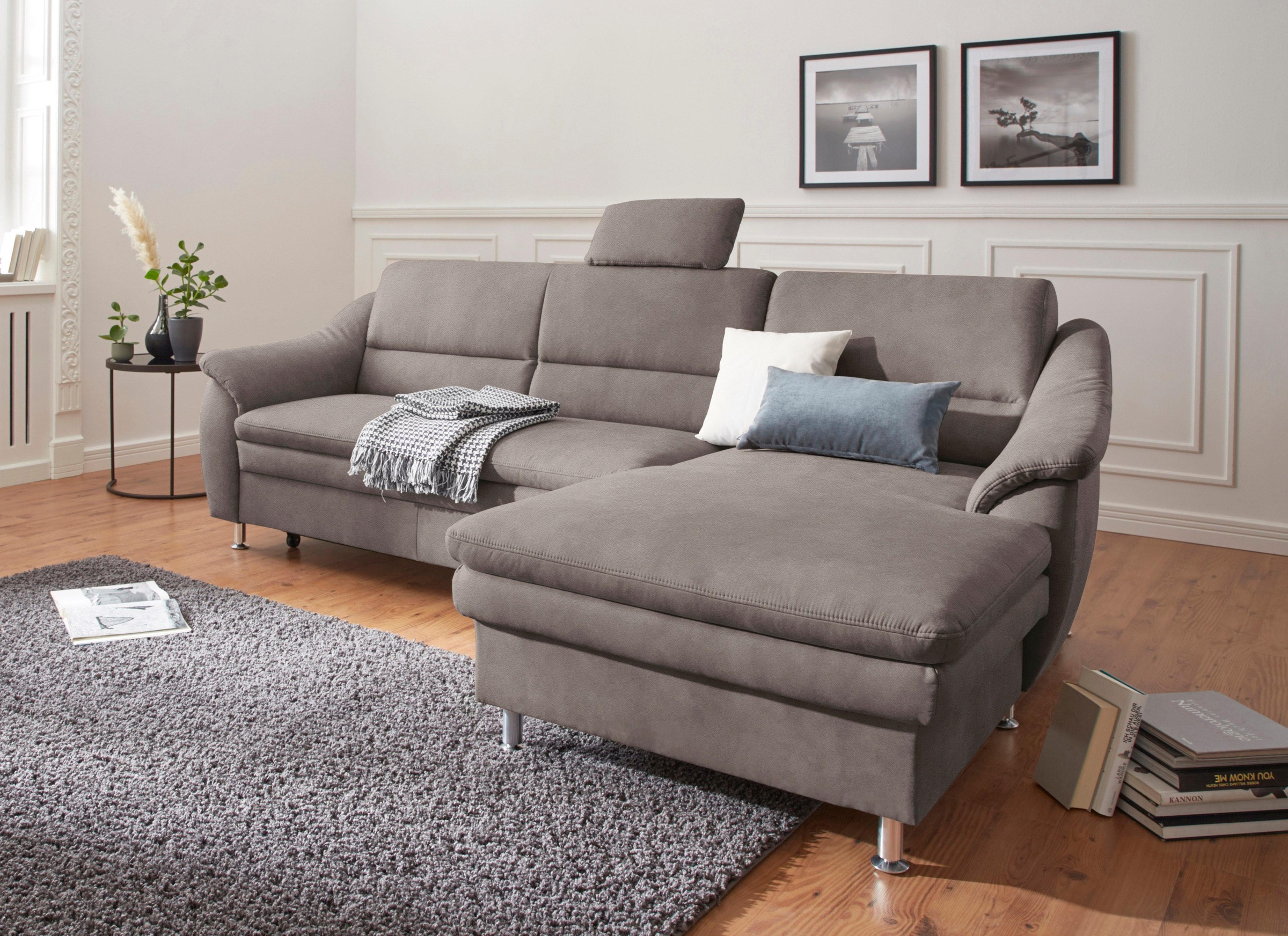 sit&more Ecksofa »Cardoso L-Form« mit Federkern, wahlweise mit Bettfunktion günstig online kaufen