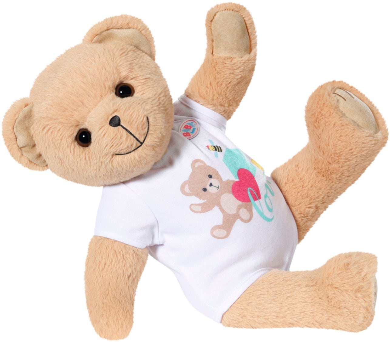 Baby Born Kuscheltier »Teddy Bär, weiß«, inklusive Strampler - Teddybär
