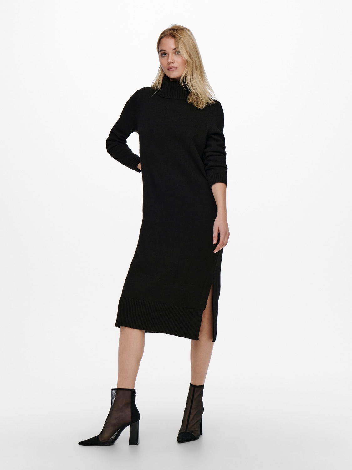 ONLY Strickkleid »ONLBRANDIE L/S ROLL NECK DRESS«