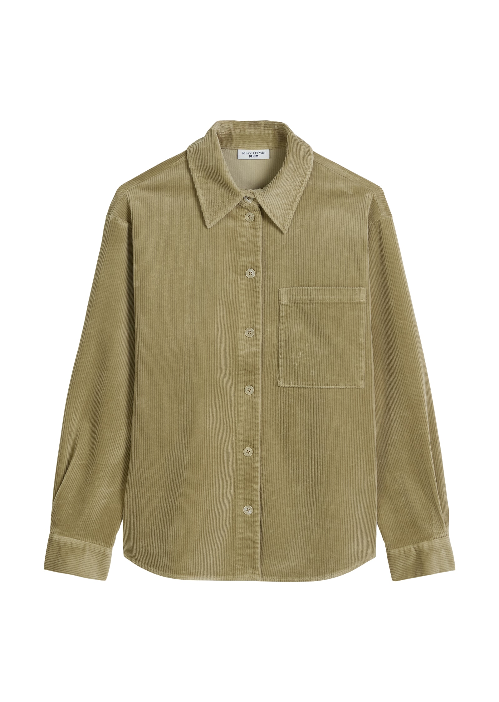 Marc O'Polo DENIM Hemdbluse aus mittelschwerem Cord-Stretch, relaxed fit