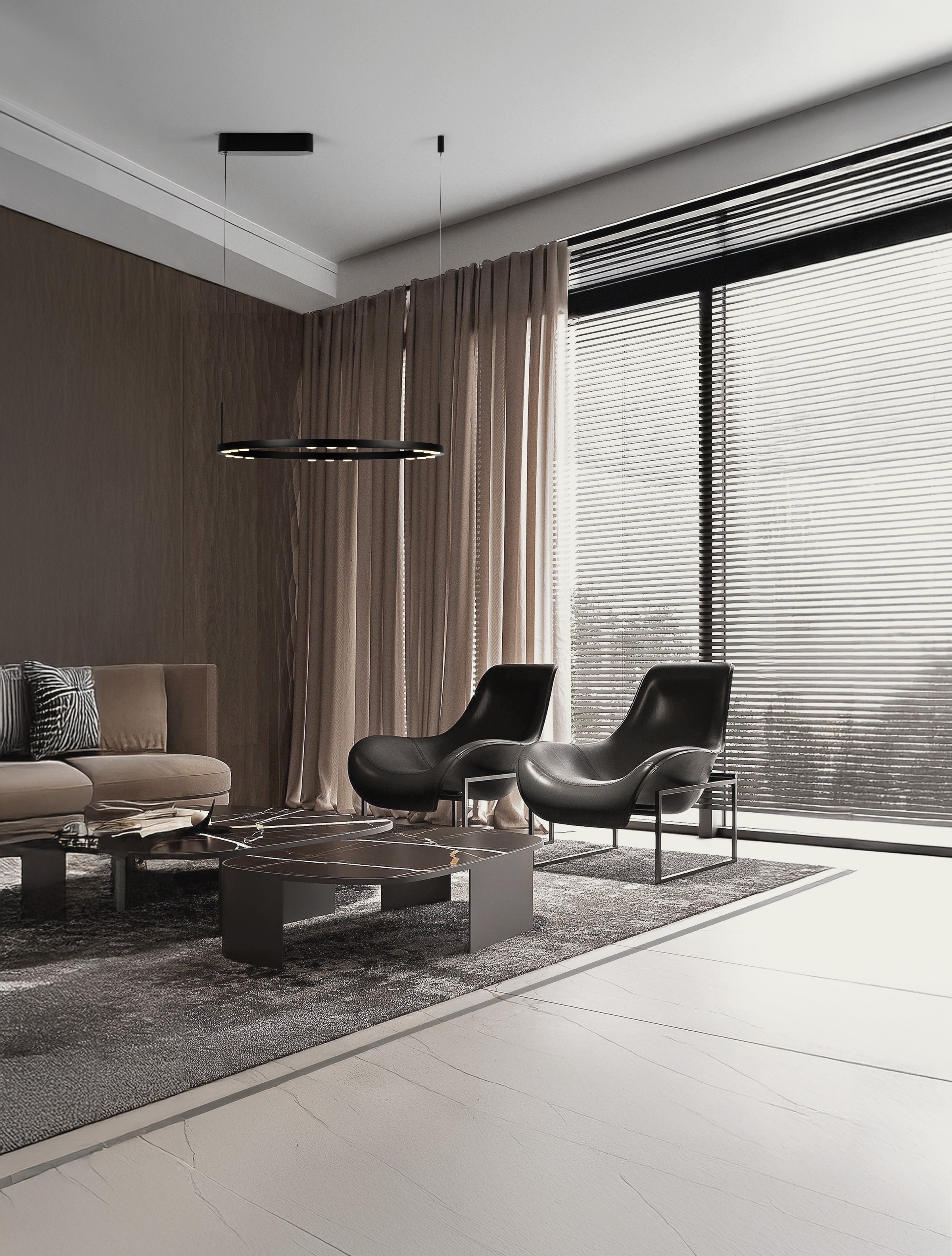 Nova Luce Pendelleuchte »LUNETTE« LED-Modul 1 Stk. Warmweiß günstig online kaufen