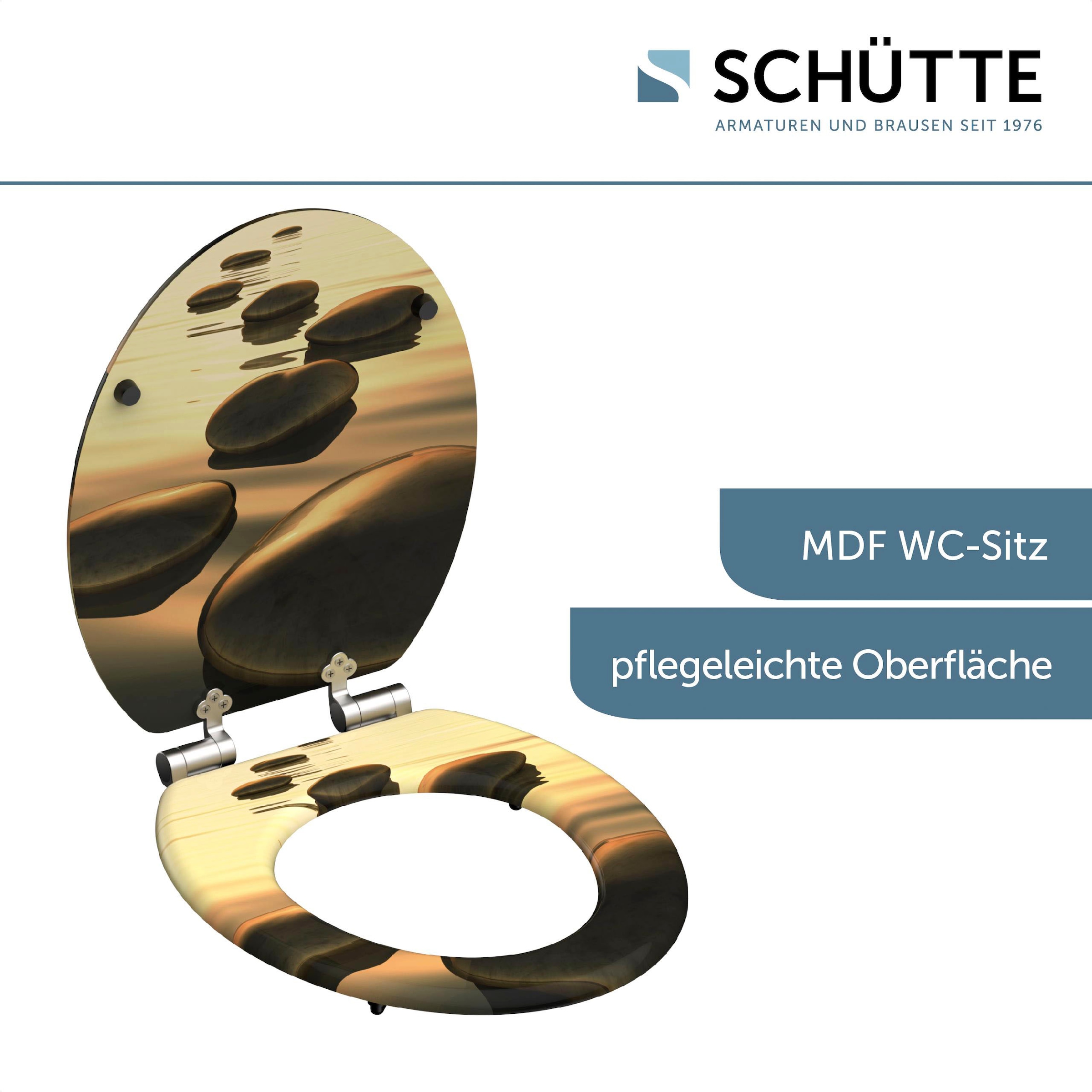 Schütte WC-Sitz »SEA STONE«, mit Absenkautomatik und MDF Holzkern