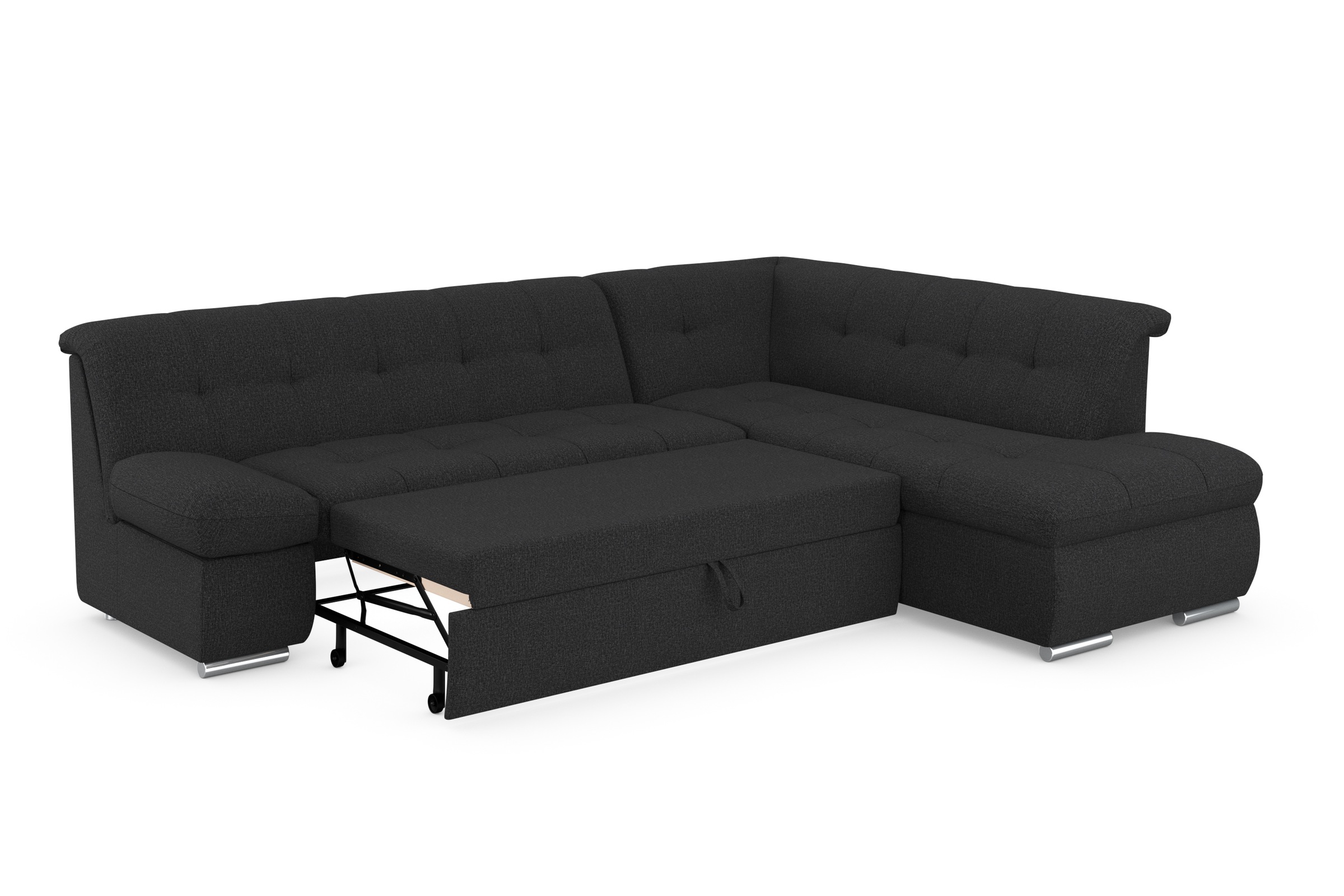 DOMO collection Ecksofa »Mona L-Form«, wahlweise mit Bett- und Armlehnfunktion