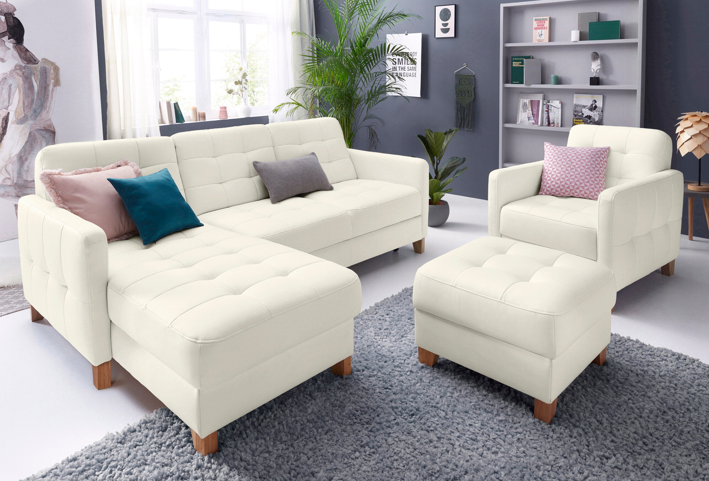 exxpo - sofa fashion Ecksofa "Croma, hochwertige Detailverarbeitung, mit Ko günstig online kaufen