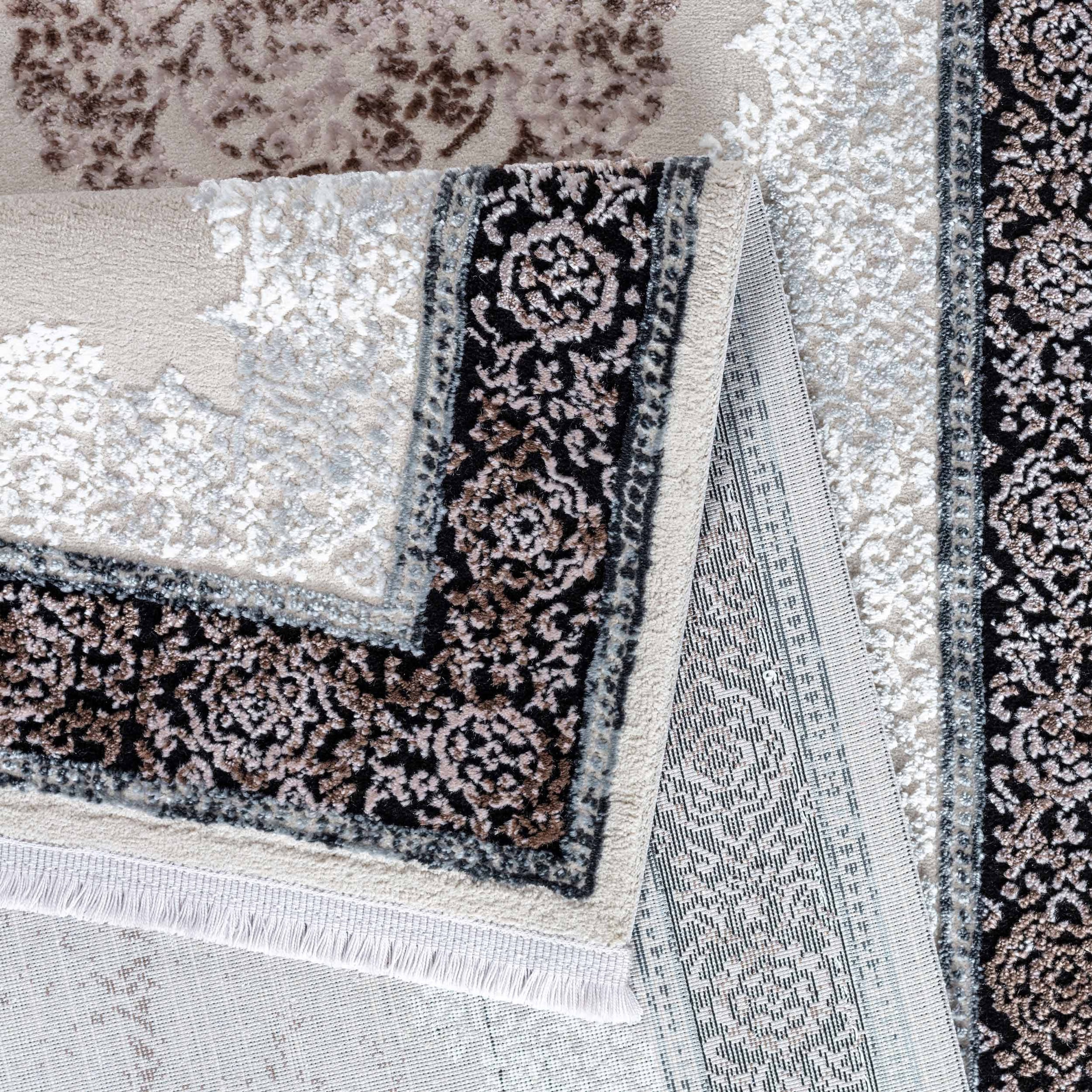 Sehrazat Teppich »Glory 240«, rechteckig, 10 mm Höhe, Wohnzimmer, Kurzflor, Hoch-Tief-Struktur