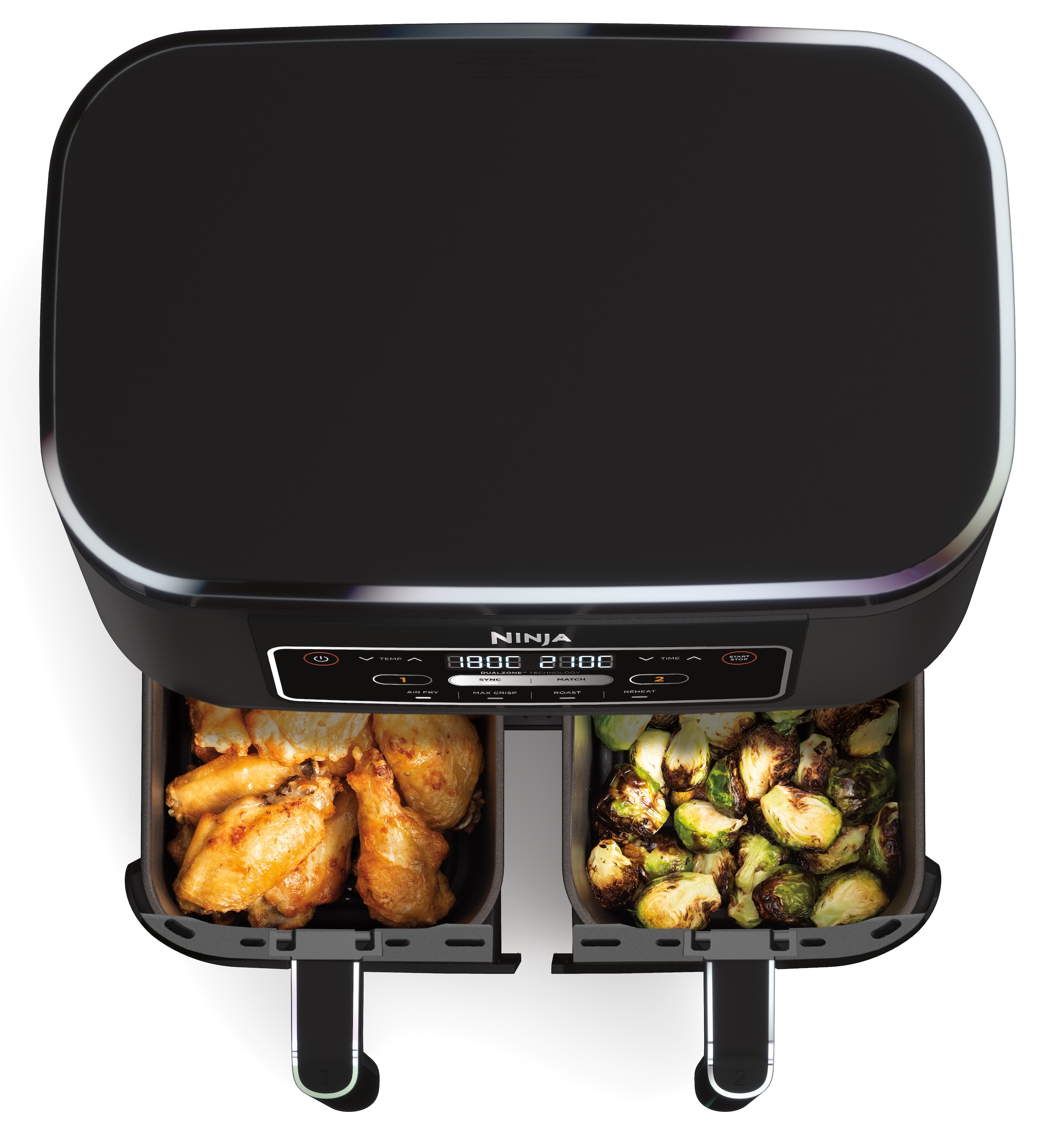 NINJA Heißluftfritteuse »AF200EU Ninja Foodi«, 2400 W, 4-in-1 Dual Zone, 7,6 L