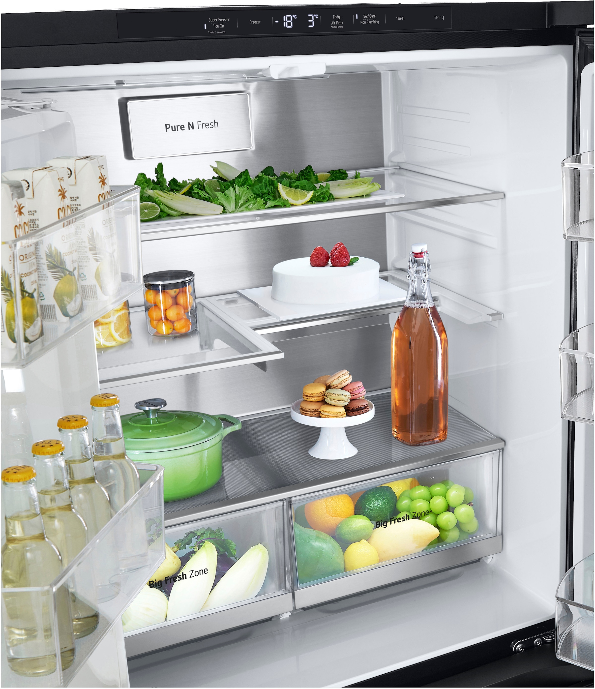 LG Multi Door »GMG761EPAE«, InstaView®, DoorCooling+®
