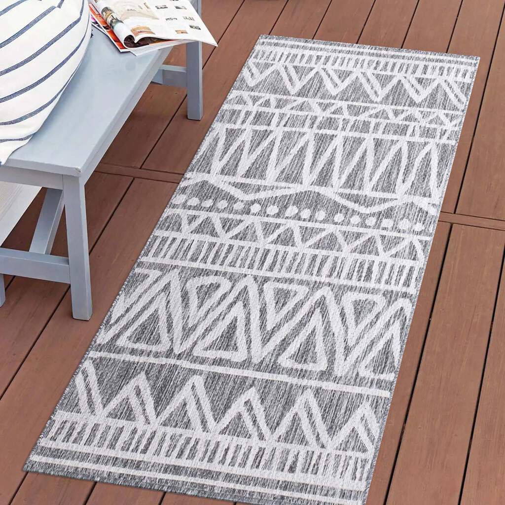 Carpet City Outdoorteppich »Outdoor 476«, rechteckig, 5 mm Höhe, Läufer, UV-beständig, Flachgewebe, auch quadratisch, In- und Outdoor