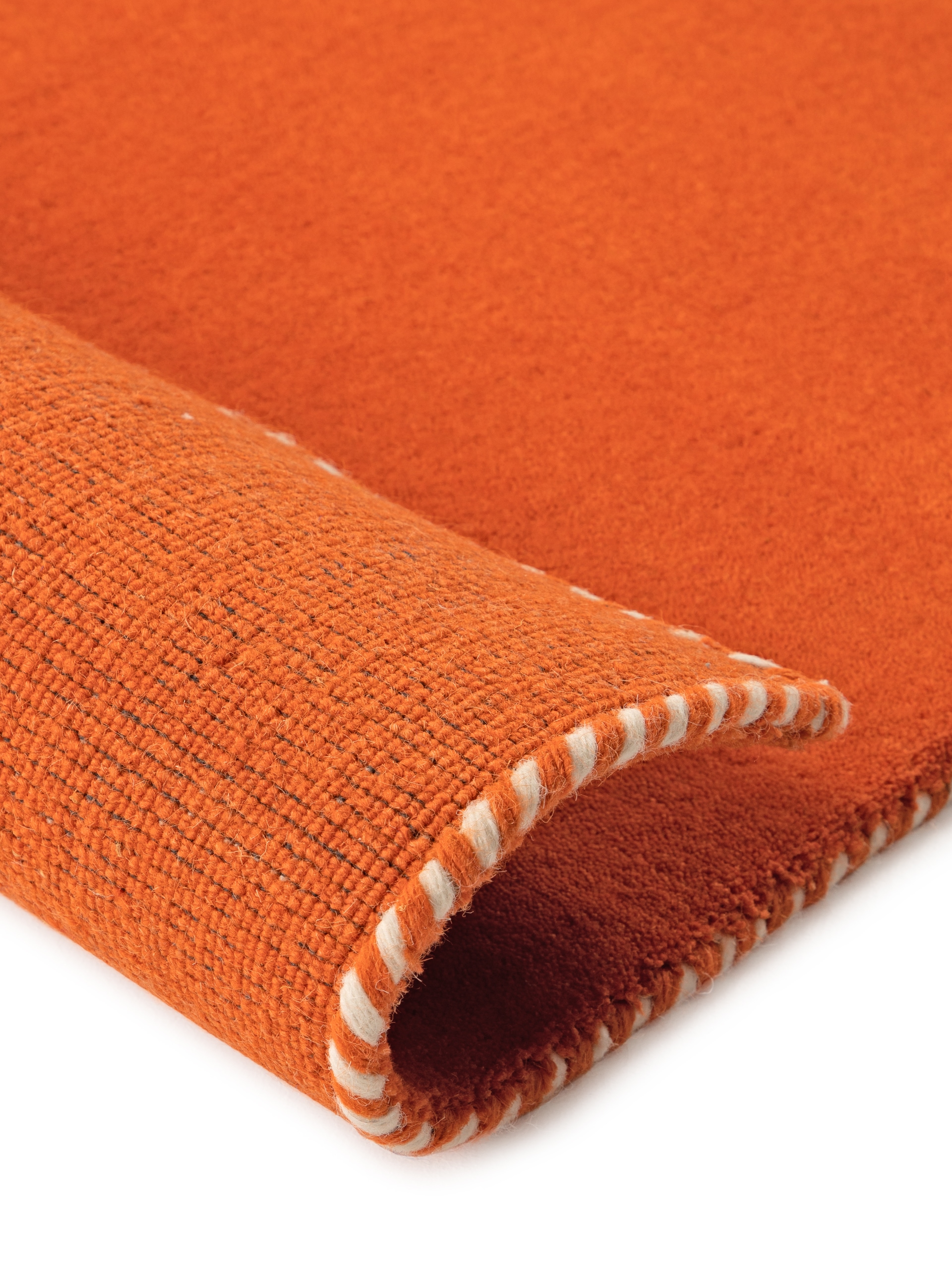 carpetfine Wollteppich »Gabbeh Lola Uni«, rechteckig, 14 mm Höhe, mit natürlichem Pflanzenmaterial von Hand gewebt, auch in Rund