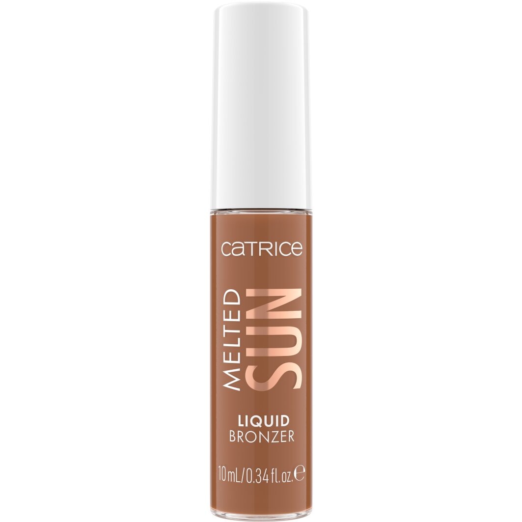 Catrice Bronzer-Puder »Melted Sun Liquid Bronzer«, (Set, 3 tlg.), Cremige Textur, matt, aufbaubare Deckkraft, leicht verblendbar.