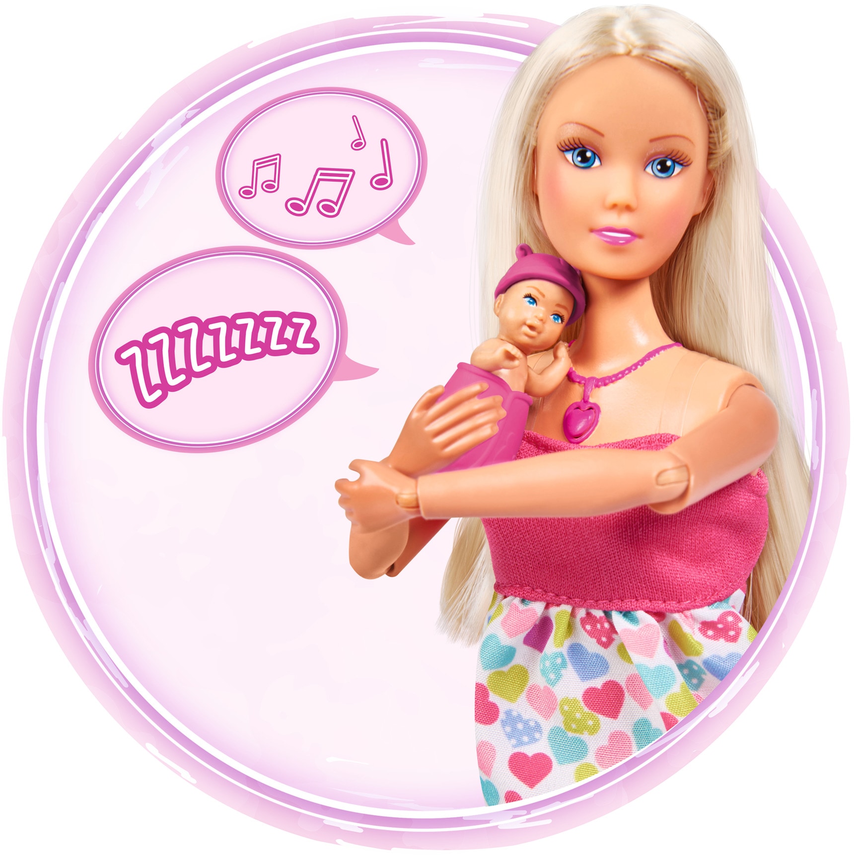 SIMBA Anziehpuppe »Steffi Love, Babyglück«, mit Soundeffekt und Babyzubehör