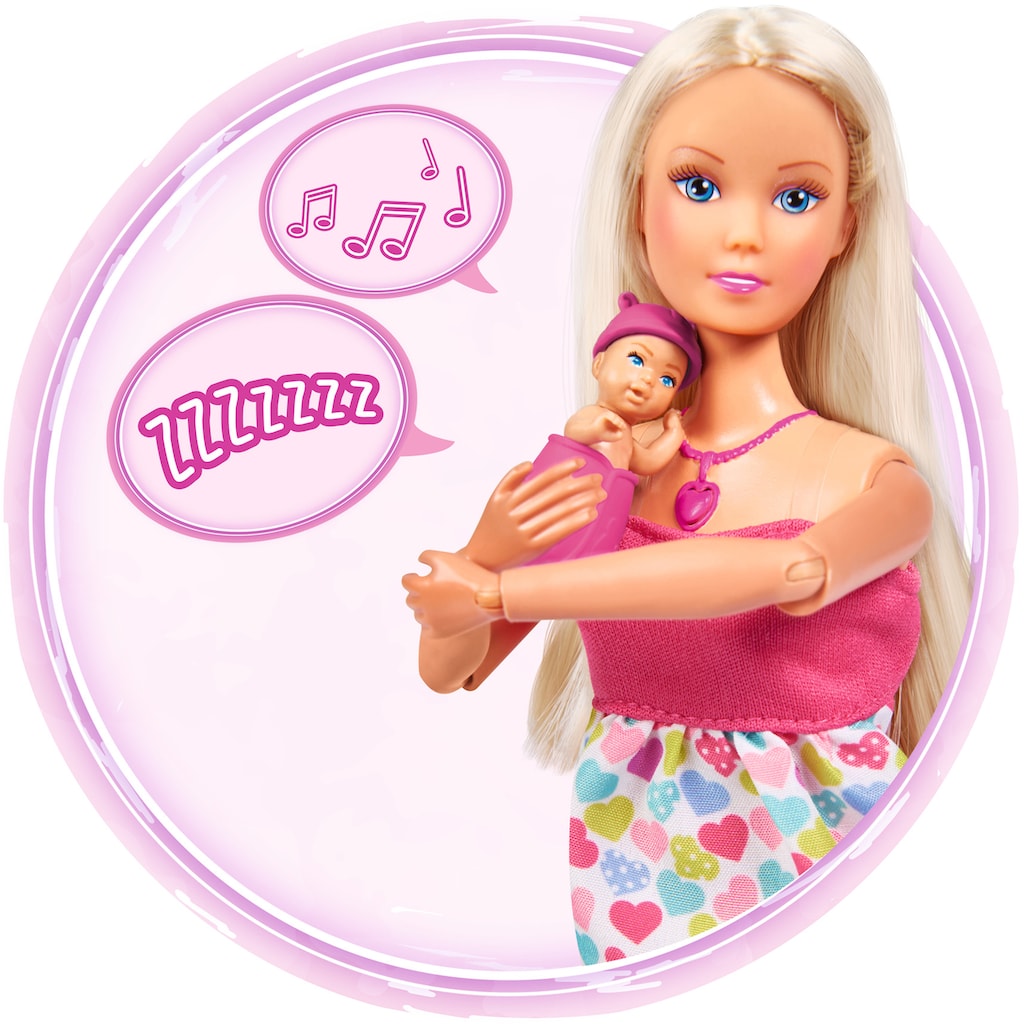 SIMBA Anziehpuppe »Steffi Love, Babyglück«, mit Soundeffekt und Babyzubehör