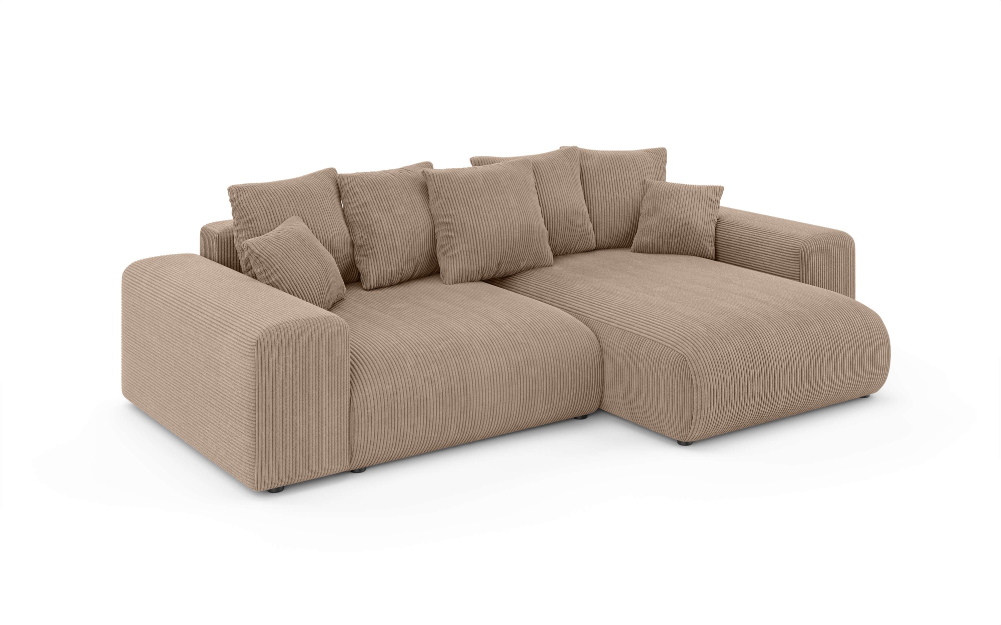 Home affaire Ecksofa »LAKESIDE mit Bettfunktion und Bettkasten, B/T/H 257/166/84 cm«