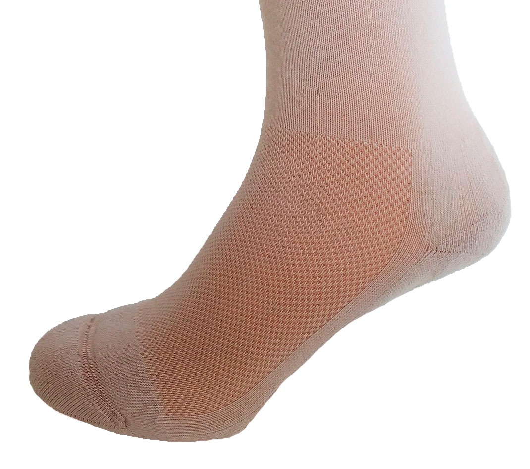 Fußgut Diabetikersocken »Venenfreund Kniestrümpfe mit Airchannel Fußbelüftung«, (2 Paar), verstärkte Fußpolsterung, weiter Bund, Druckentlastung, bequemer Bund
