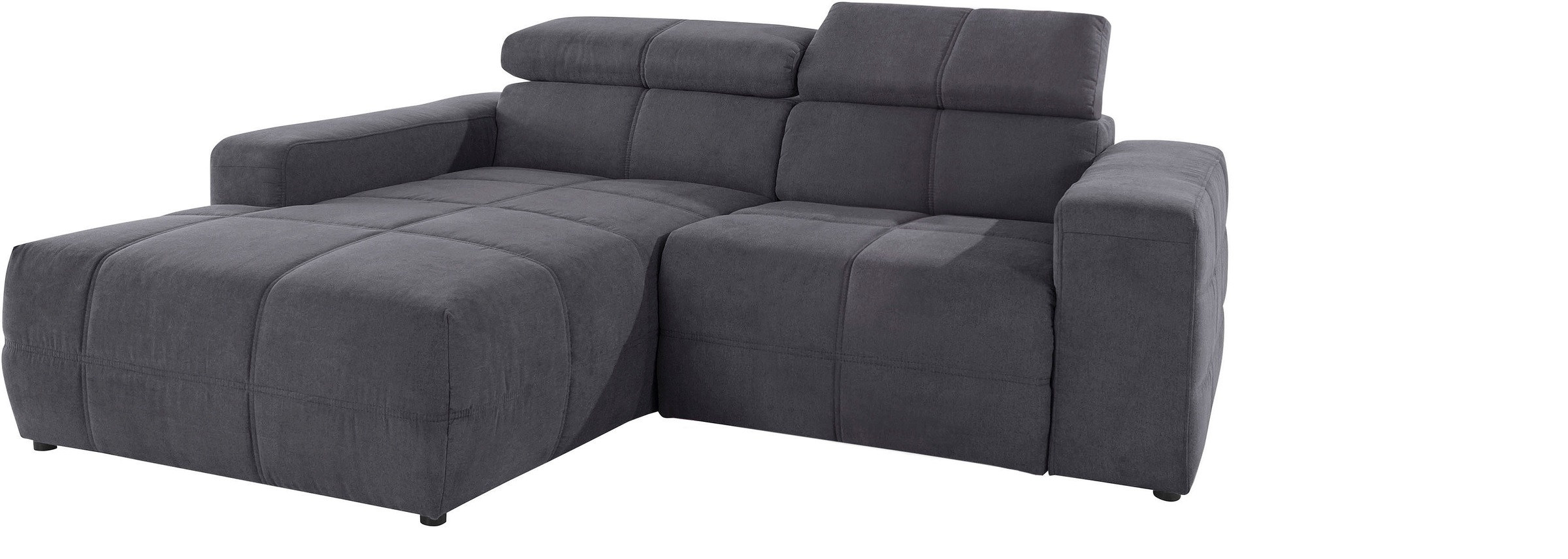 DOMO collection Ecksofa »Brandon, inkl. Kopfteilverstellung, B/T/H: 214/100 günstig online kaufen