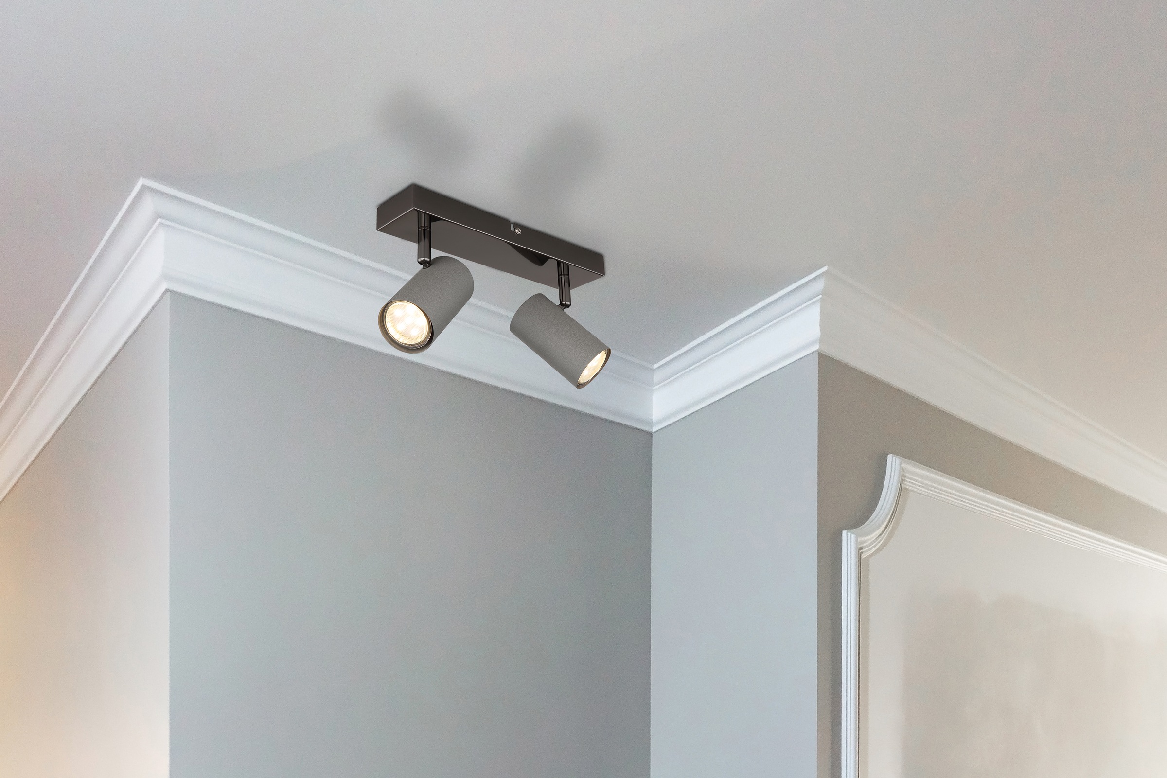 GLOBO LIGHTING LED Deckenstrahler »ROBBY«, 2 flammig, Leuchtmittel GU10 | ohne Leuchtmittel, geeignet für GU10-Fassung LxBxH: 260x100x120mm