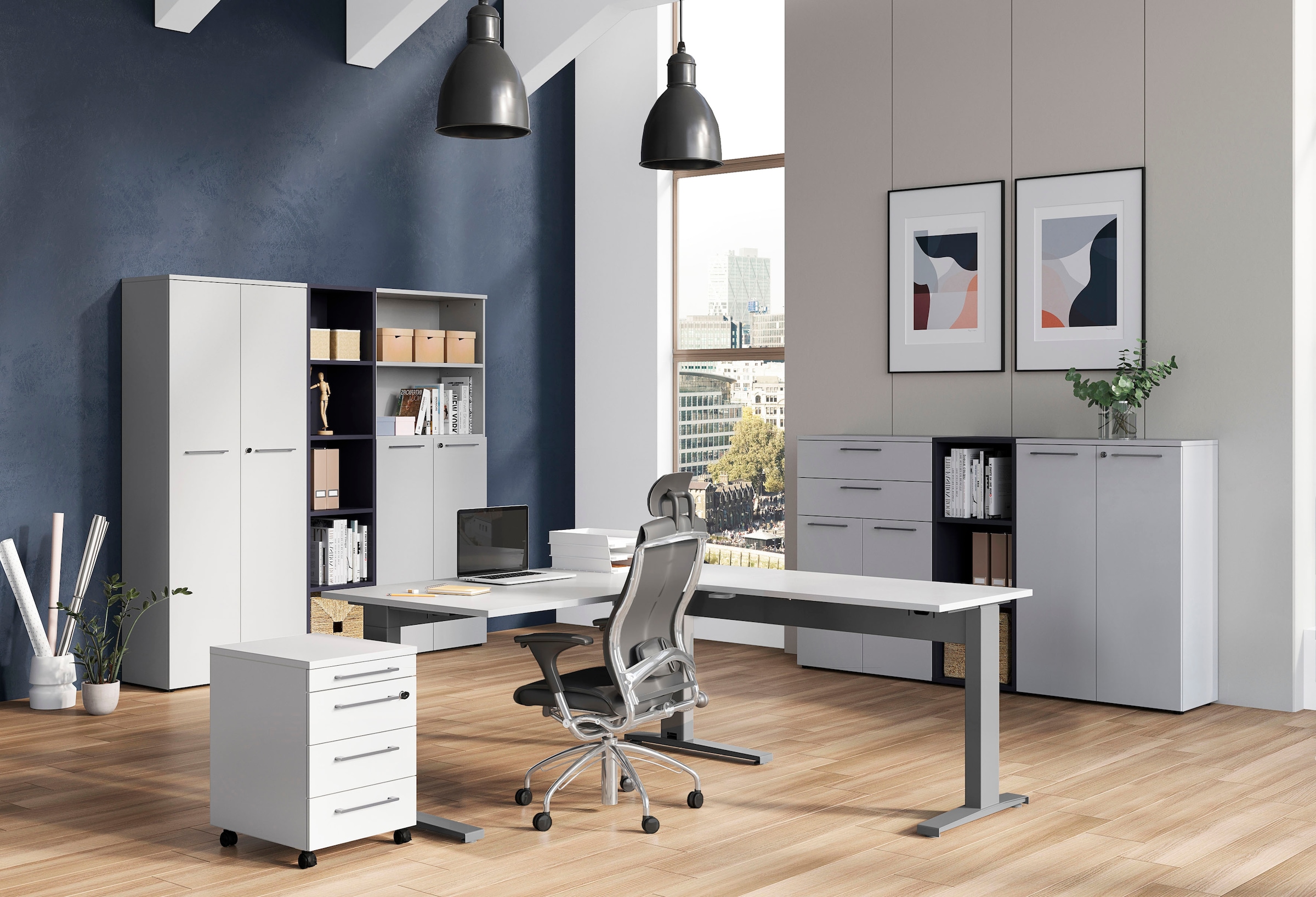 GERMANIA Aktenschrank »GW-Agenda«, opt. mit Schublade, Maße 80x120 cm, Made in Germany