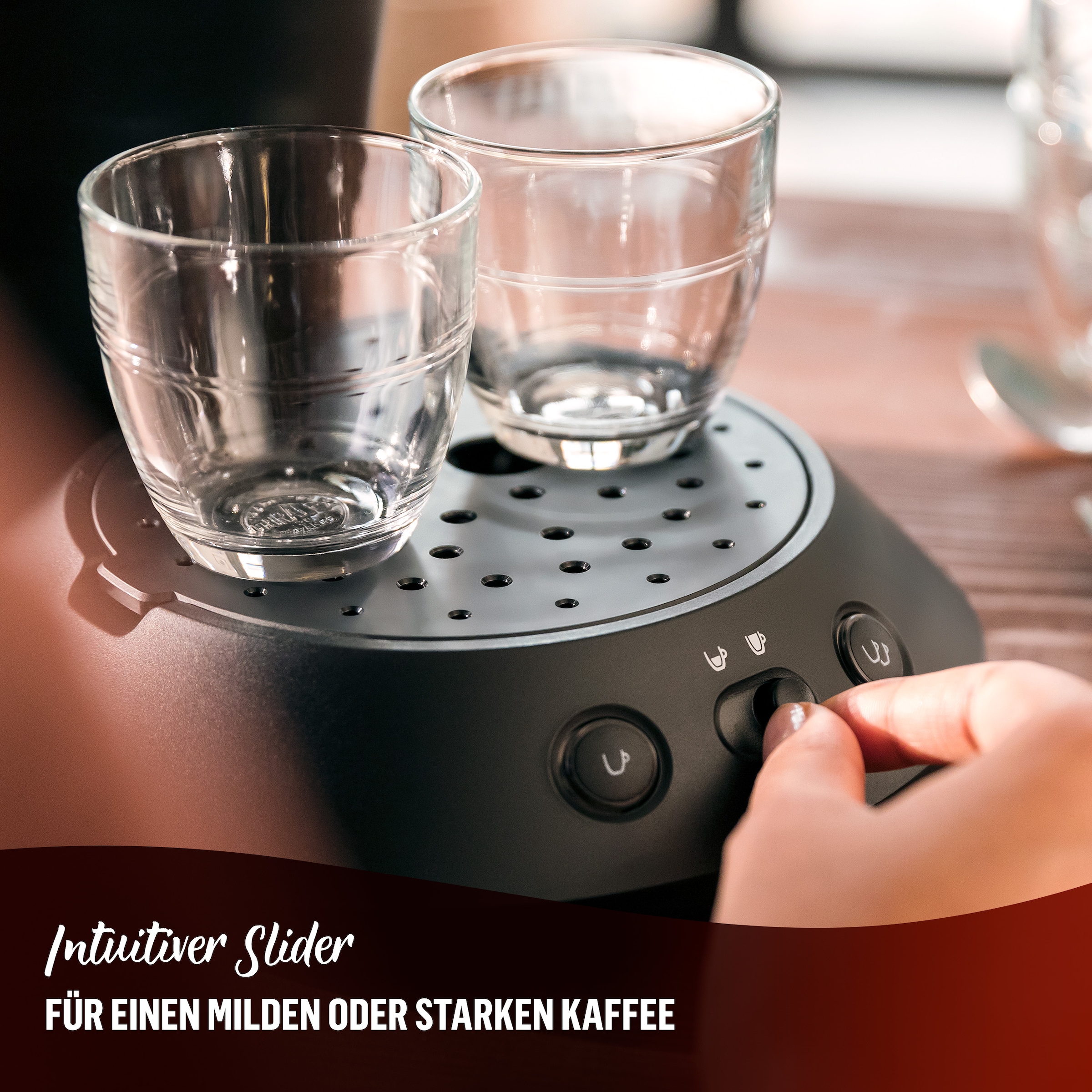 Philips Senseo Kaffeepadmaschine »Original Plus CSA210/60, mit zwei Kaffee-Einstellungen«, aus 28% rec. Plastik, inkl. Gratis-Zugabe (Wert 5 € UVP)