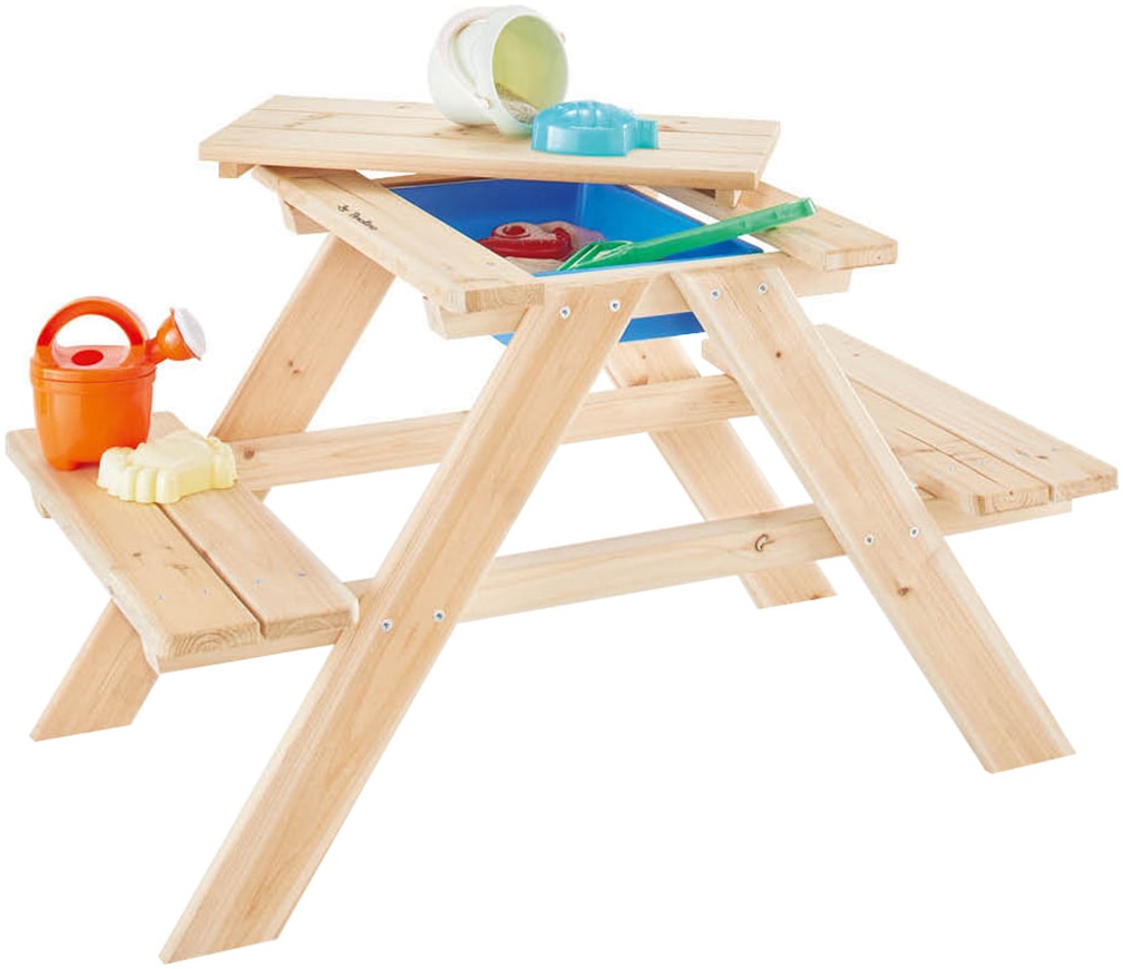 Pinolino® Garten-Kindersitzgruppe »Matsch-Nicki für 2, natur«