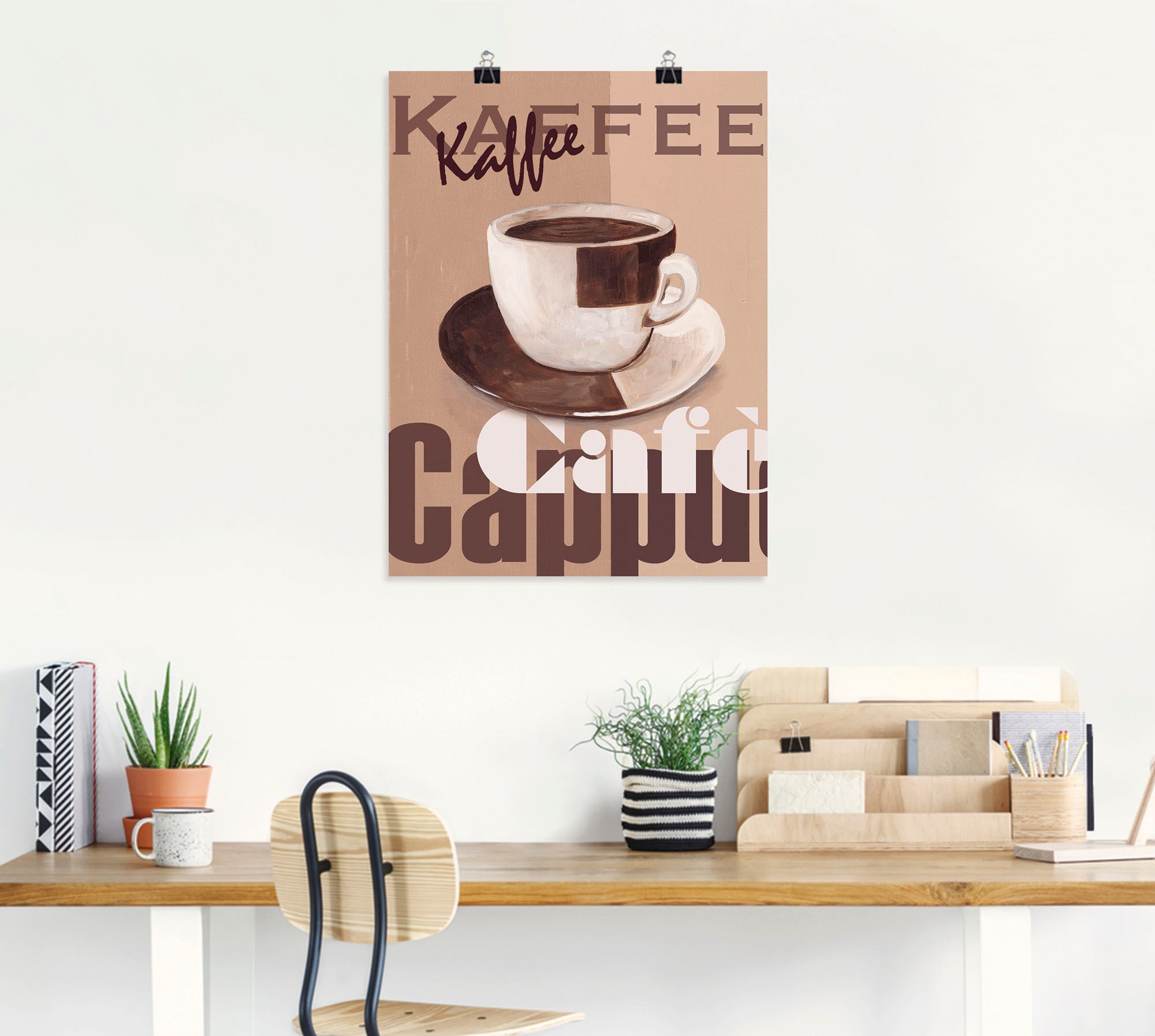 versch. St.), Wandaufkleber Leinwandbild, als in online (1 Wandbild Alubild, oder Größen Getränke, Artland »Kaffee«, Poster bestellen