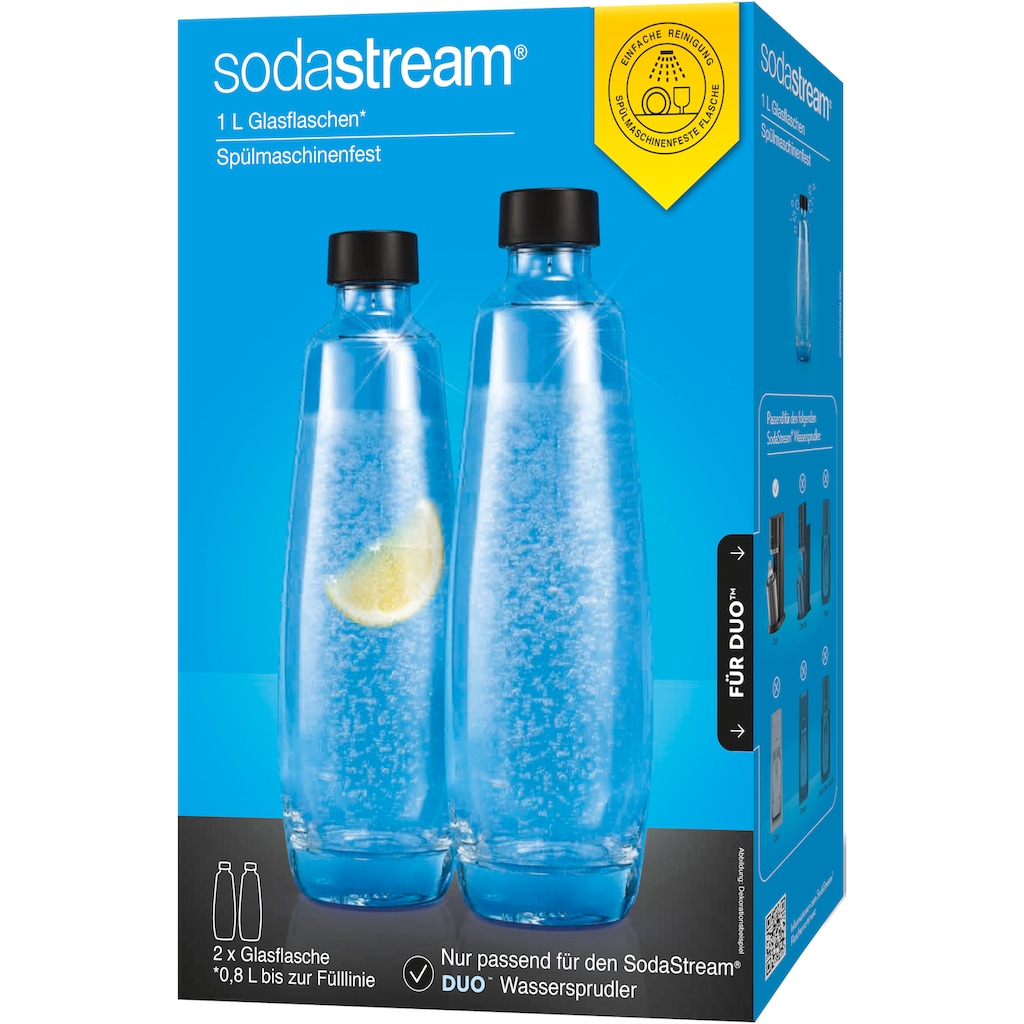 SodaStream Wassersprudler Flasche »DuoPack«, (Set, 2 tlg.)
