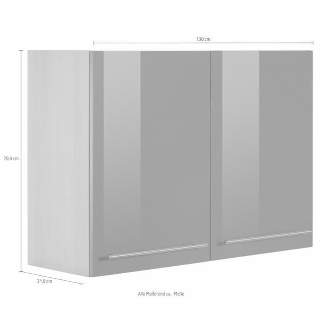 OPTIFIT Hängeschrank »Bern«, Breite 100 cm, 70 cm hoch, 2 Türen, mit  Metallgriffen online kaufen