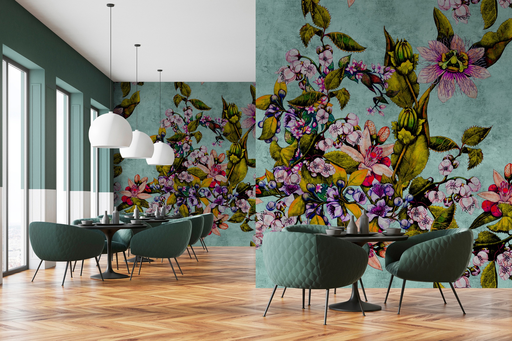 living walls Fototapete »Walls by Patel Tropical Passion 2«, Vlies, Wand, Schräge