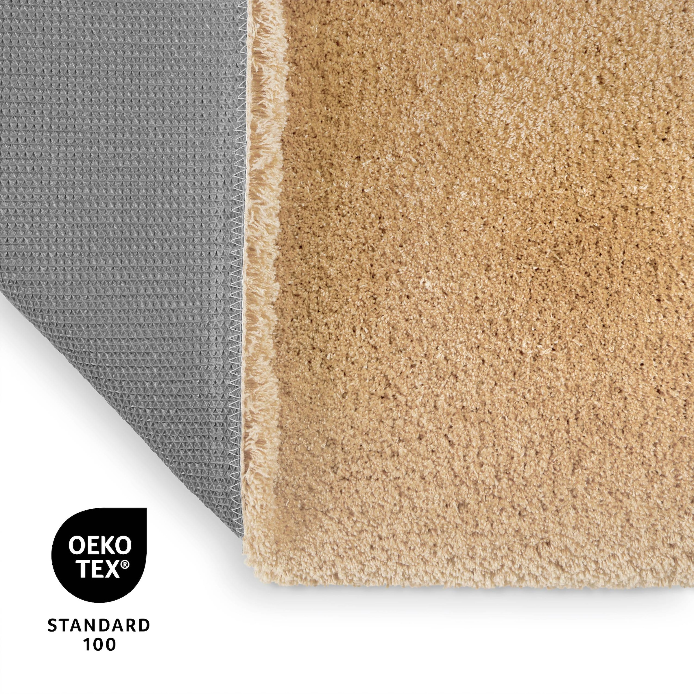 OTTO home Badematte »Kaarin«, rutschhemmend beschichtet, schnell trocknend, Badteppich, getuftet, flauschig, hochflor, große Farbauswahl