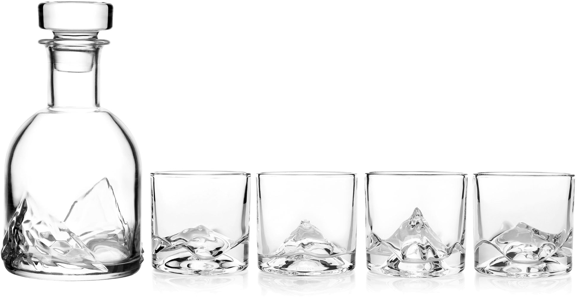 LIITON Whiskyglas »The Peaks«, (Set, 5 tlg.), 5-teilig, inkl. Dekanter günstig online kaufen