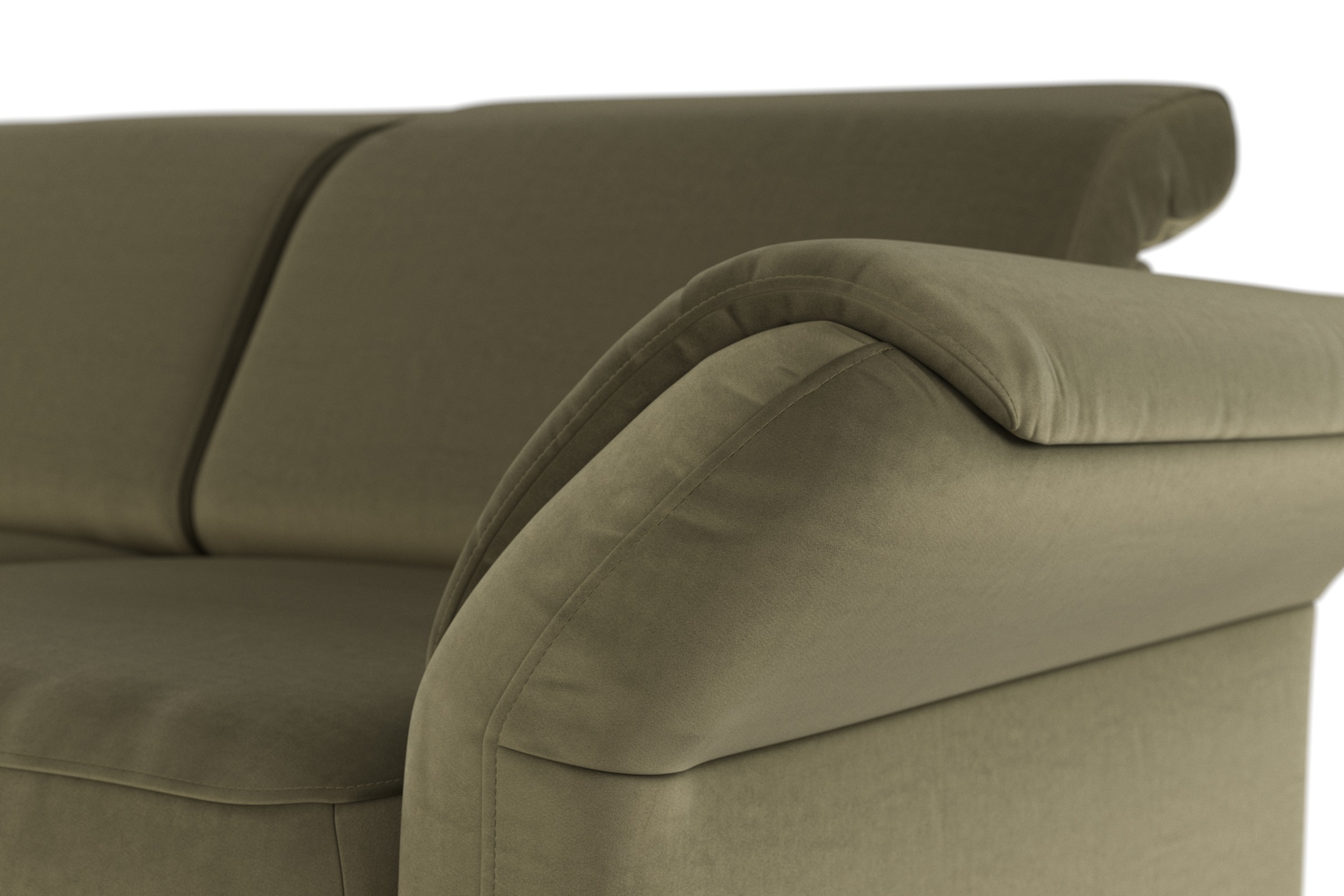 sit&more Ecksofa »Apulia L-Form«, wahlweise Bettfunktion, Bettkasten und Kopf- und Armteilverstellung