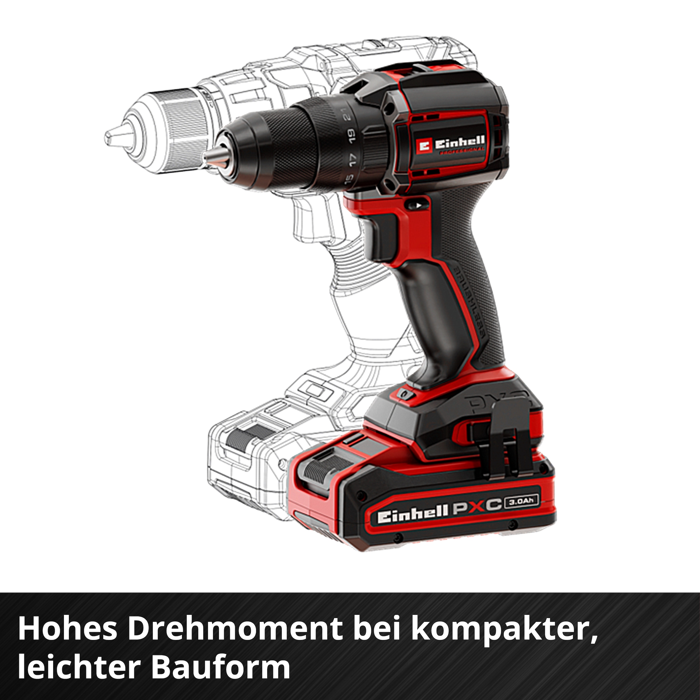 Einhell Akku-Bohrschrauber »Professional TP-CD 18/70-C Li BL - Solo« ohne Akku und Ladegerät