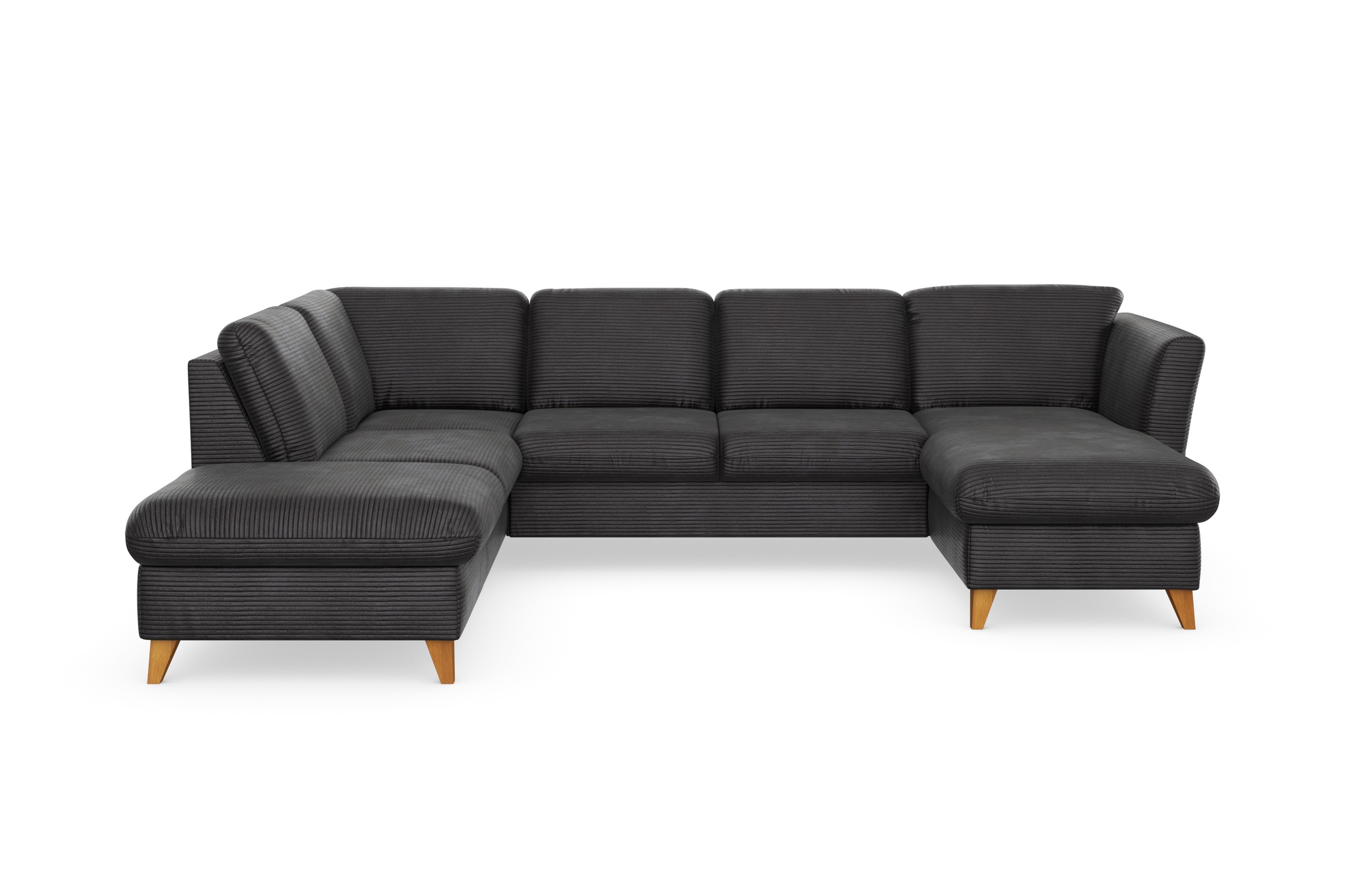 Home affaire Wohnlandschaft »Trelleborg U-Form« wahlweise mit Bettfunktion günstig online kaufen