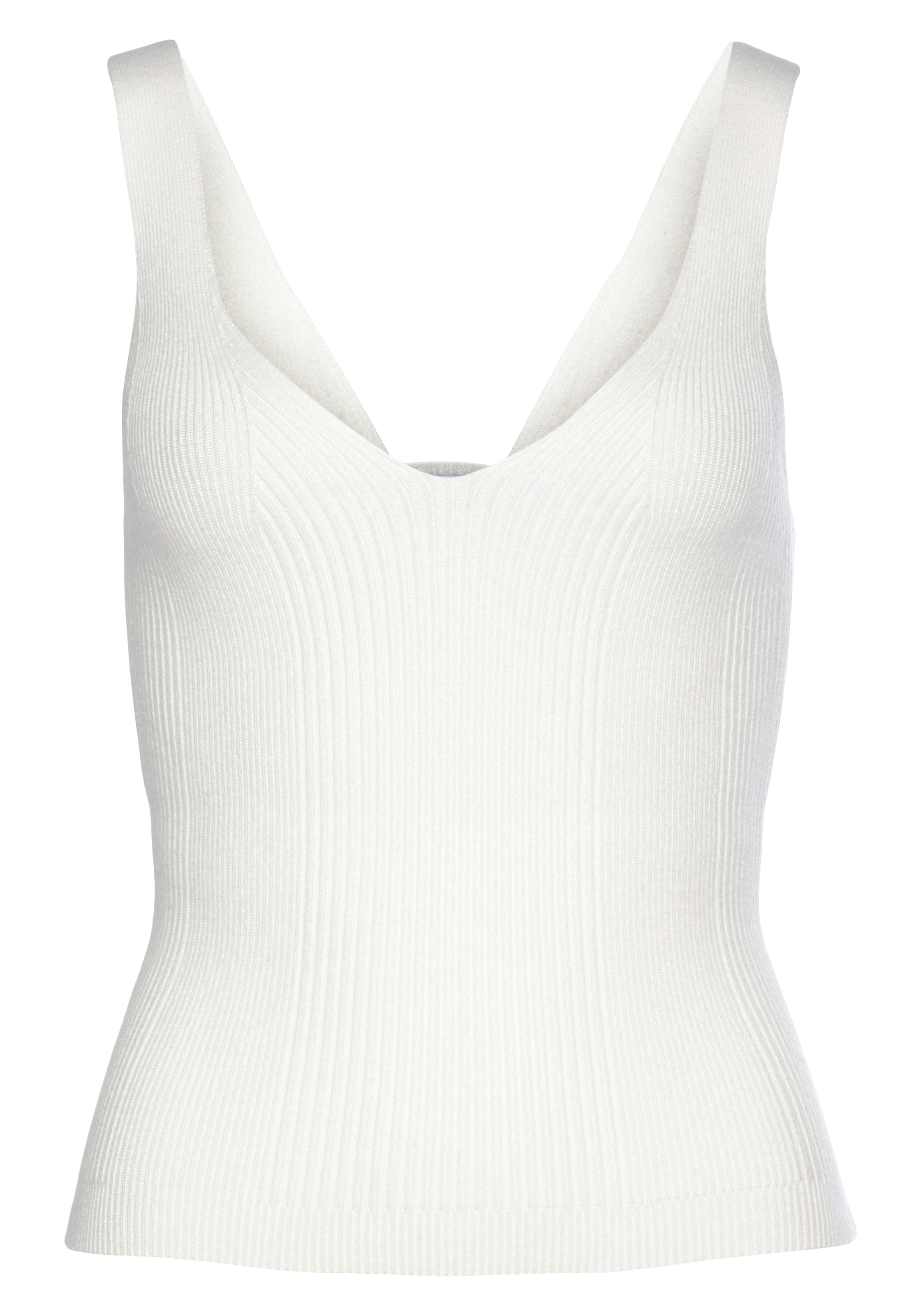 LASCANA Stricktop, mit tollem Strickmuster, figurbetontes Damentop