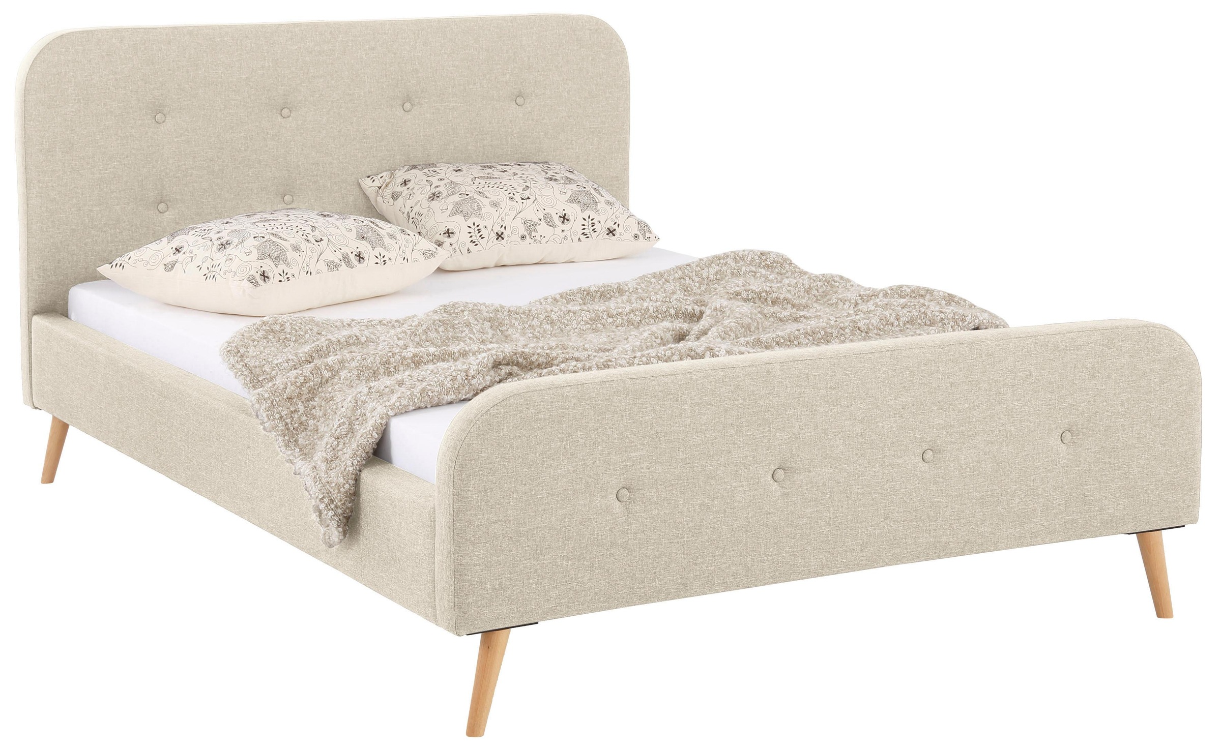 Home affaire Polsterbett Amrum, mit aufwendiger Knopfleiste am gepolstertem günstig online kaufen