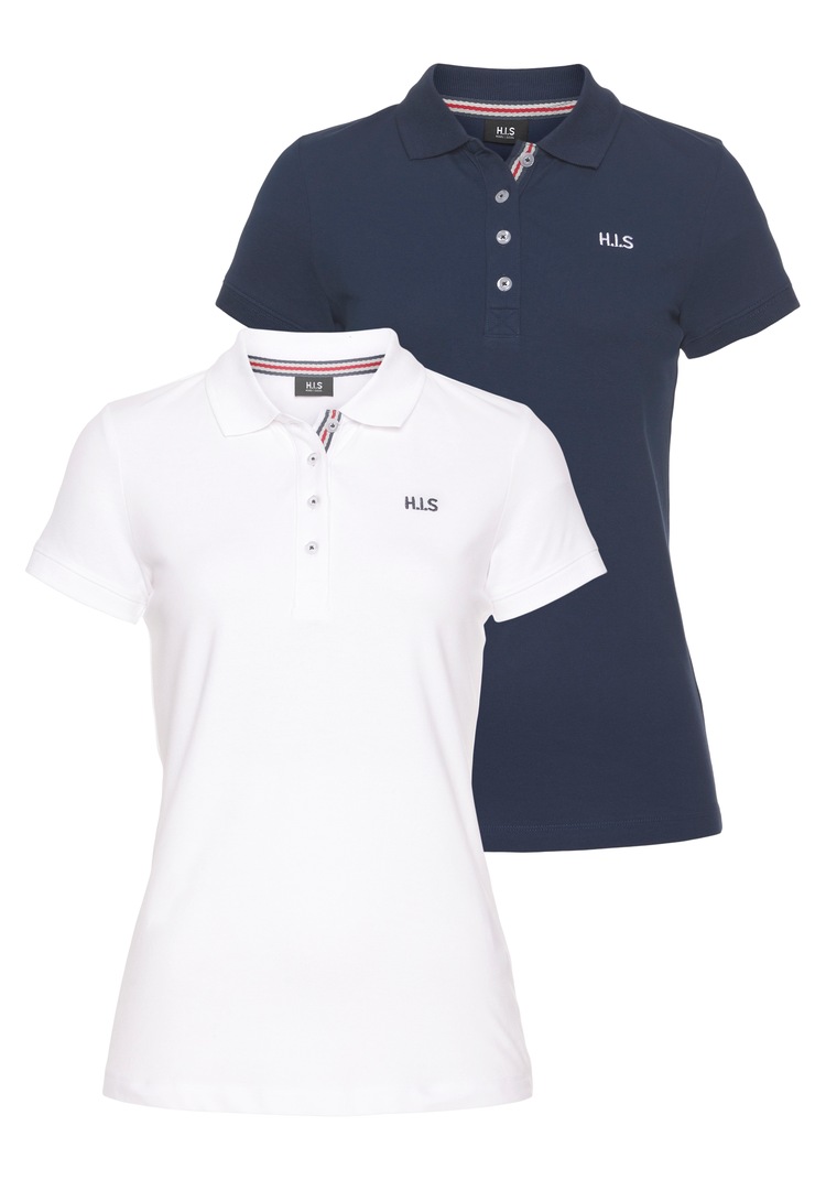Poloshirt, (2er-Pack), aus weicher Pique-Qualität