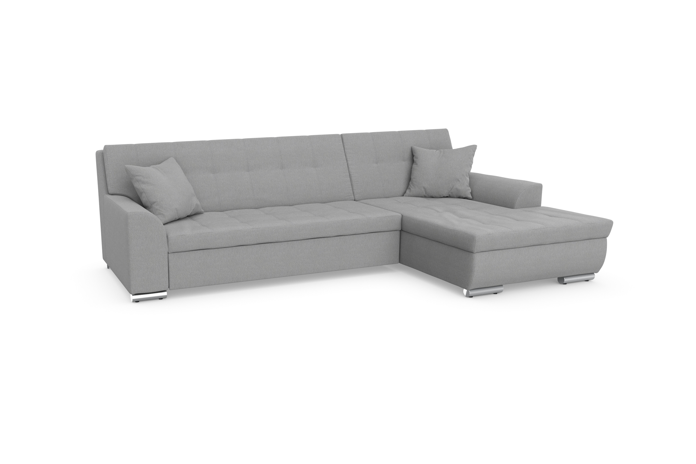 DOMO collection Ecksofa Treviso, wahlweise mit Bettfunktion, incl. Zierkissen